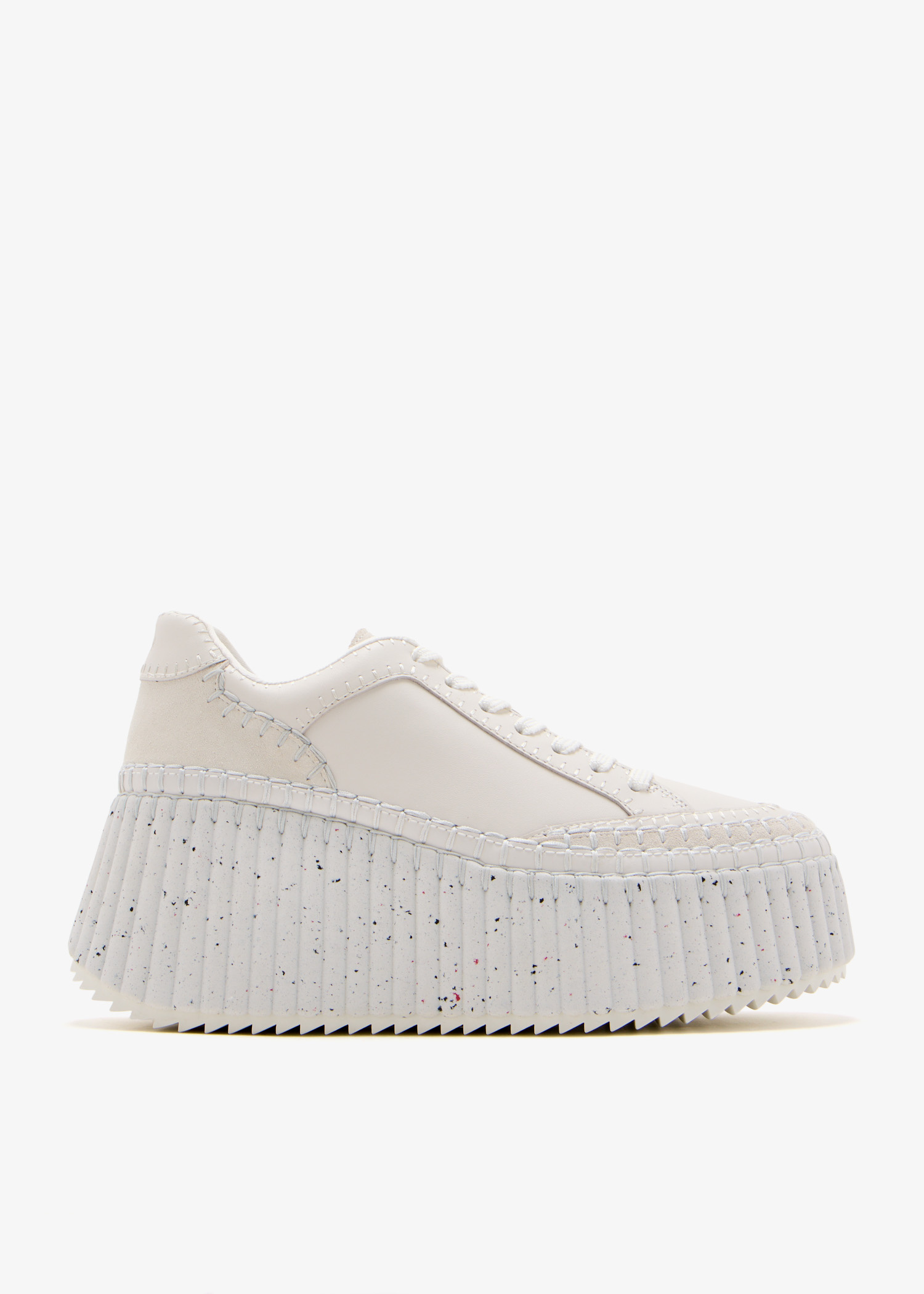 Chloé Nama wedge sneakers for Women - White in UAE | Level Shoes