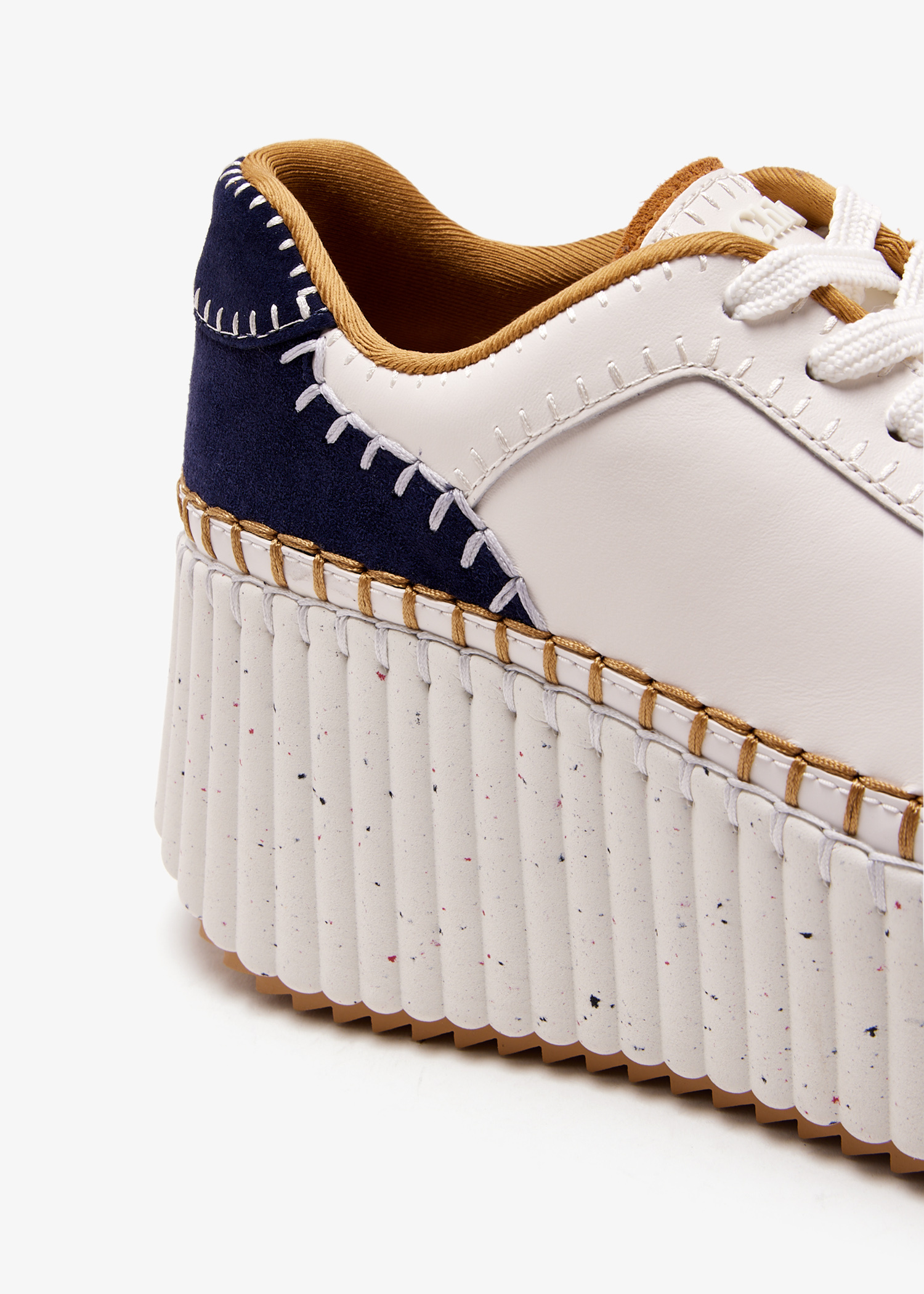 Chloé Nama wedge sneakers for Women - White in UAE | Level Shoes