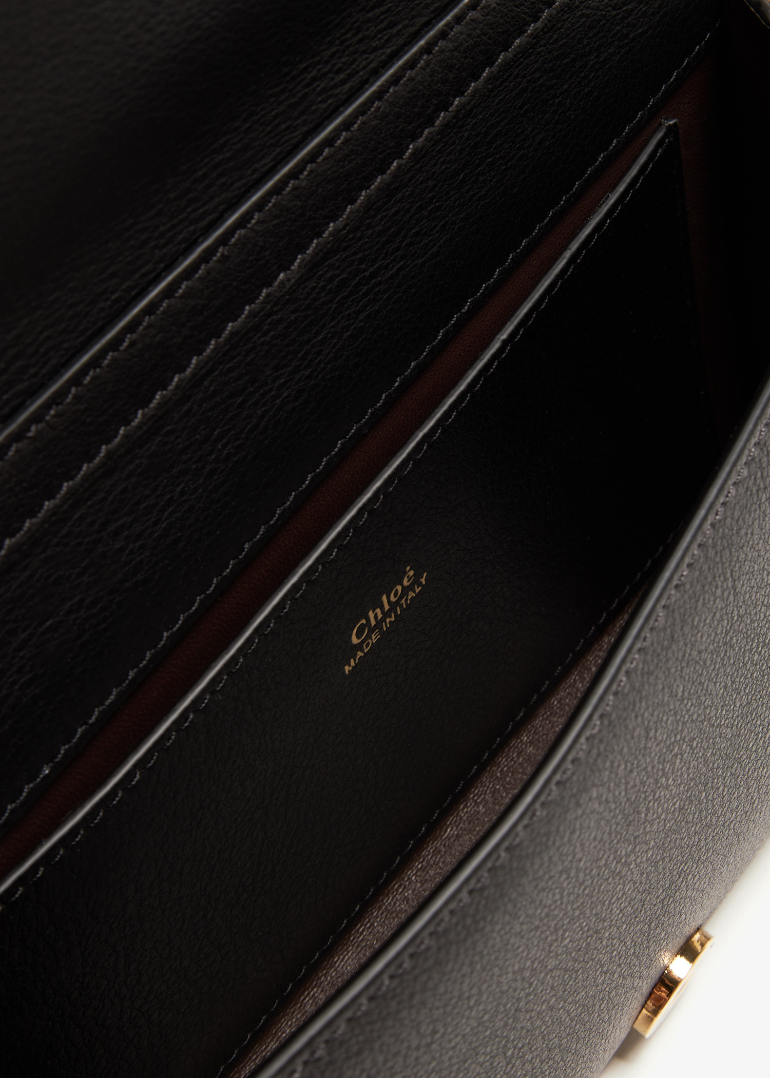 Chloe ニルスリンクハックミュル CHC24W06TPC 001 Leather shoulder bag with metal ring CHLOE' - Nugnes1920