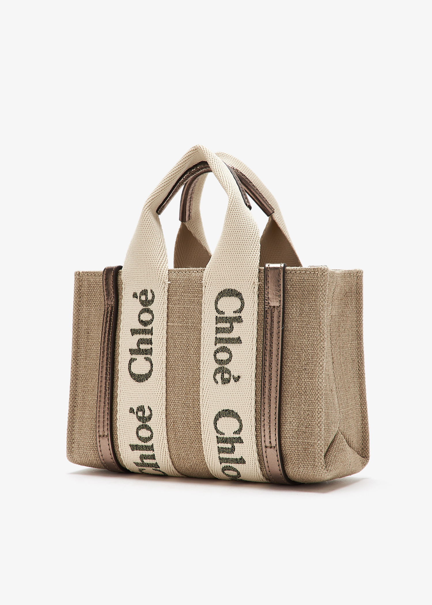１点限り！VIPセール★累積売上総額第１位！┃CHLOE★CHC22SP519 Chloé woody 女士迷你手提包- 米色阿联酋| level shoes