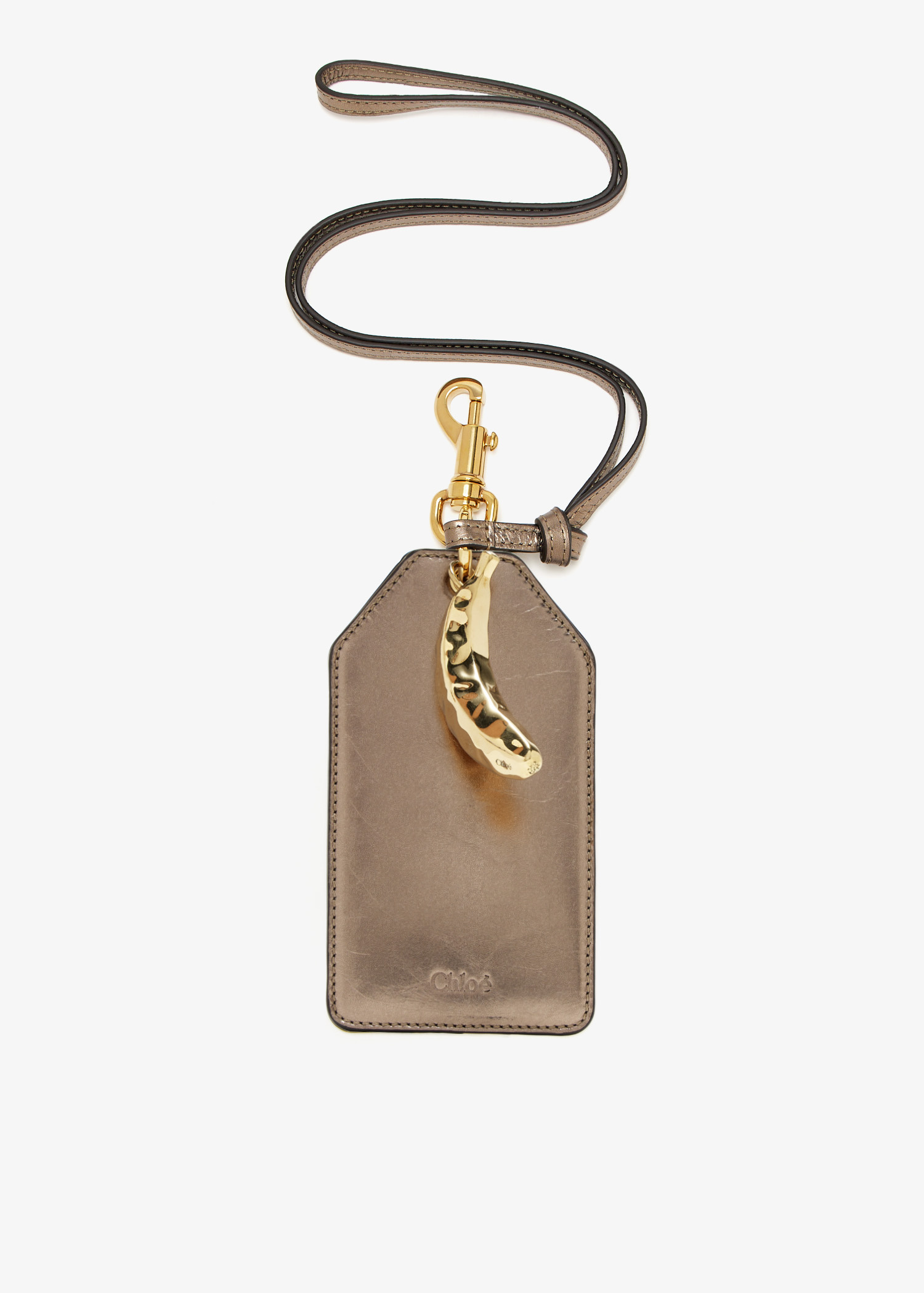 Chloé Chloé Symbols Banana tag for Women - Grey in USA | Level Shoes