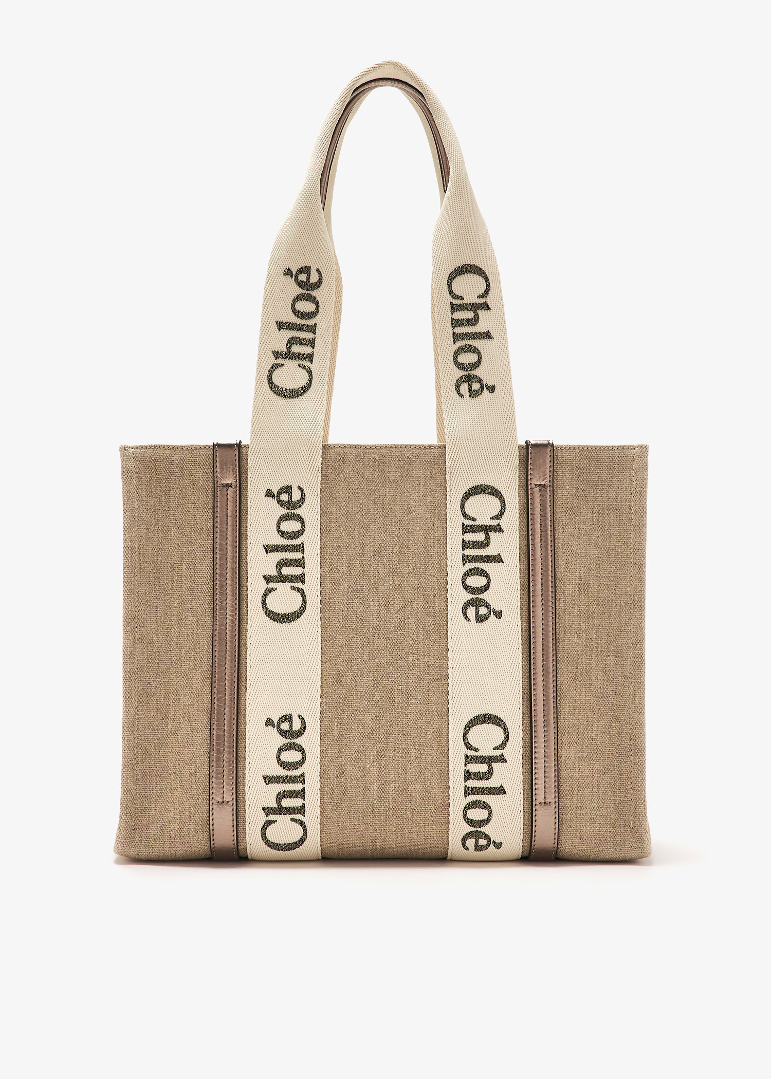Chloé Woody medium tote bag for Women - Beige in UAE | Level