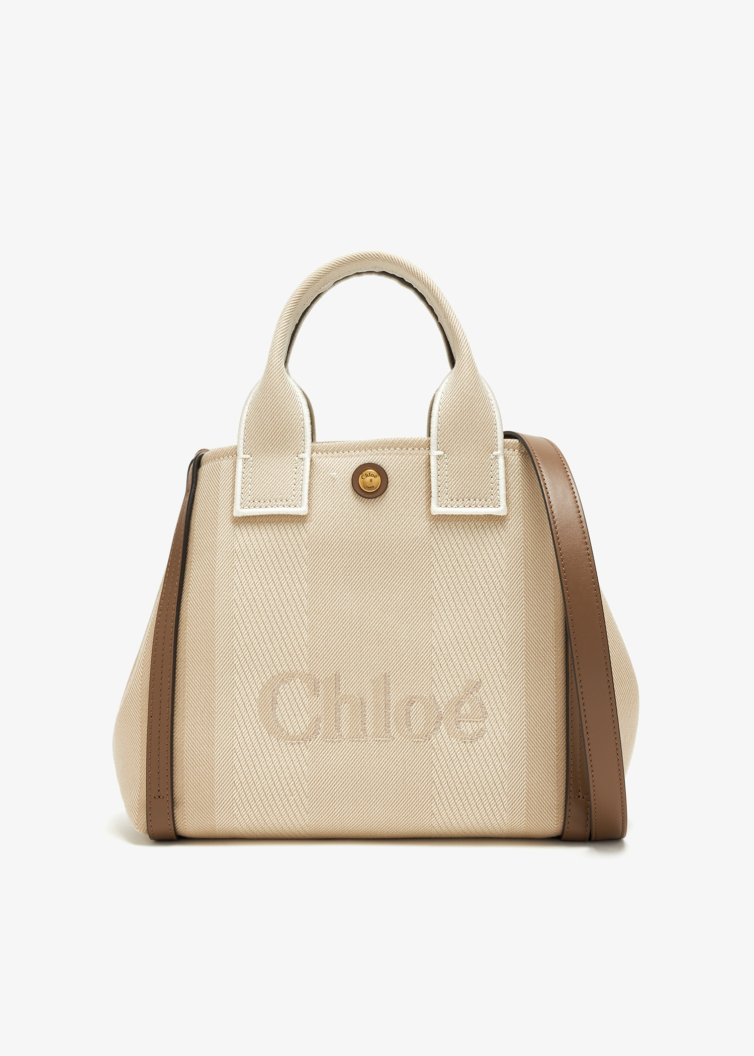 Chloé Small Chloé Carry tote bag for Women - Beige in KSA