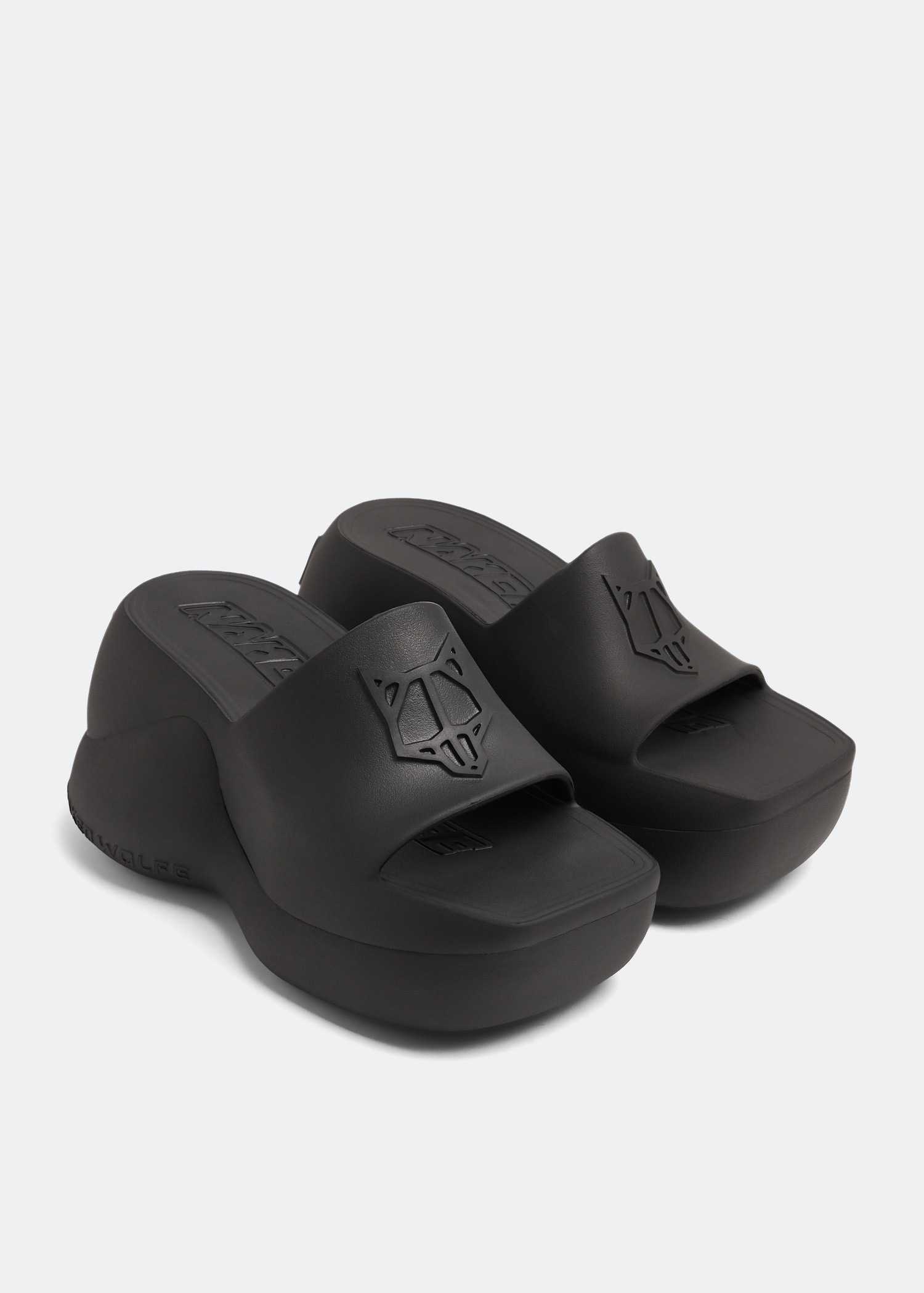 Naked Wolfe Chic wedge sandals for Women - Black in UAE