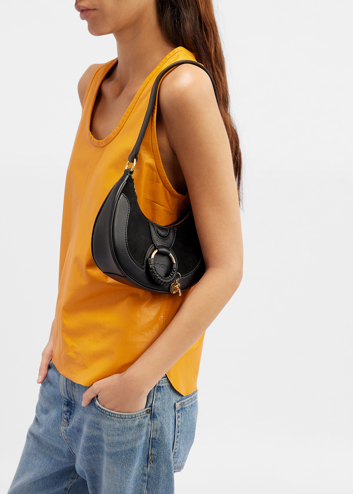 See By Chloé Hana half-moon bag for Women - Black in USA | Level Shoes