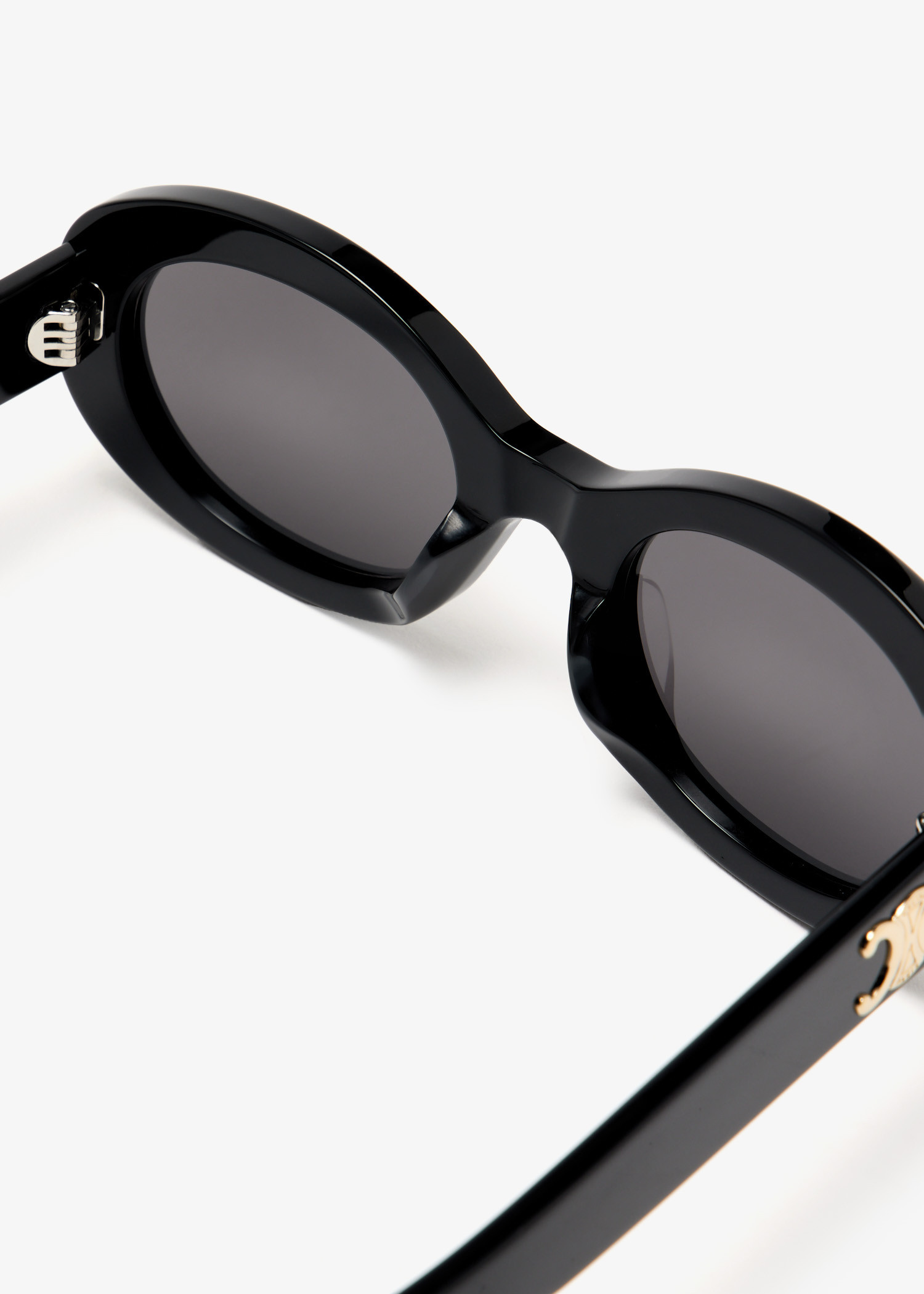 CELINE Triomphe round sunglasses for Women - Black in UAE
