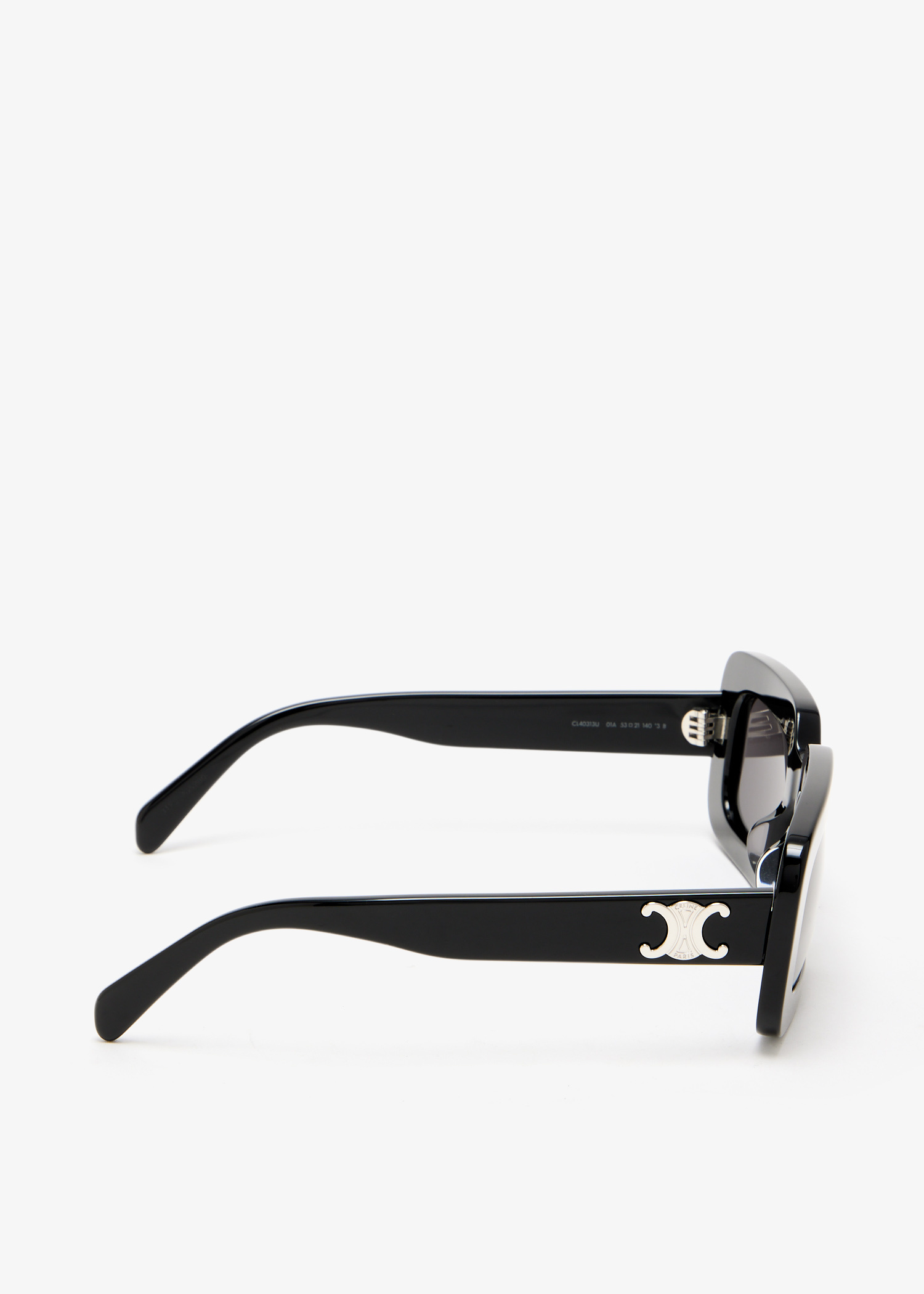 CELINE Triomphe rectangular sunglasses for Women - Black in 