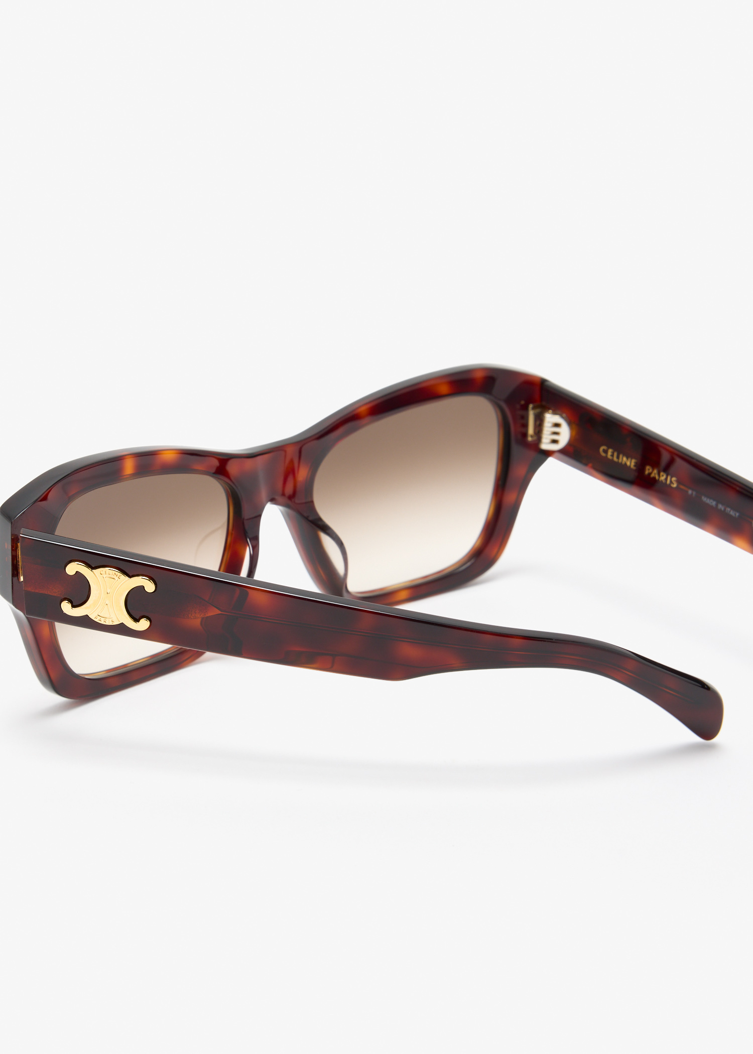 Celine Triomphe CL40330U Gradient brown havana Butterfly Sunglasses Sunglasses CELINE CL40330U 52F 54-18 Dark havana | Visiofactory main image 2