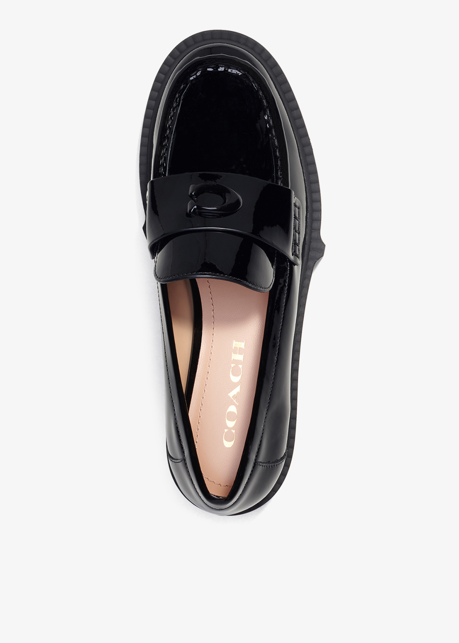 Coach Leah platform loafers for Women - Black in USA | Level Shoes