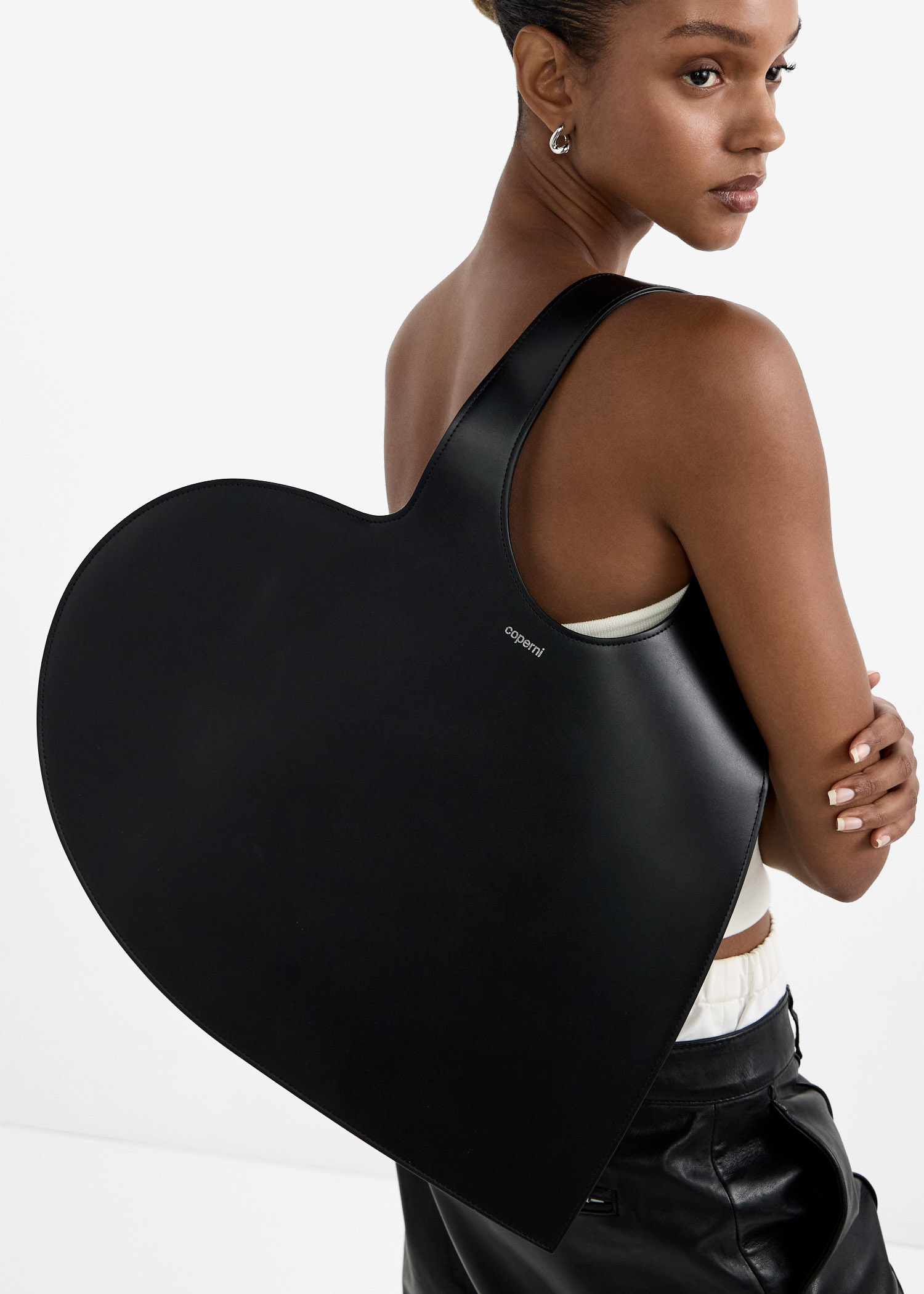 トートバッグ Coperni FW25 HEART TOTE BAG (COPBA14405 BLACK) Coperni Heart Tote Bag - Black – The Frankie Shop