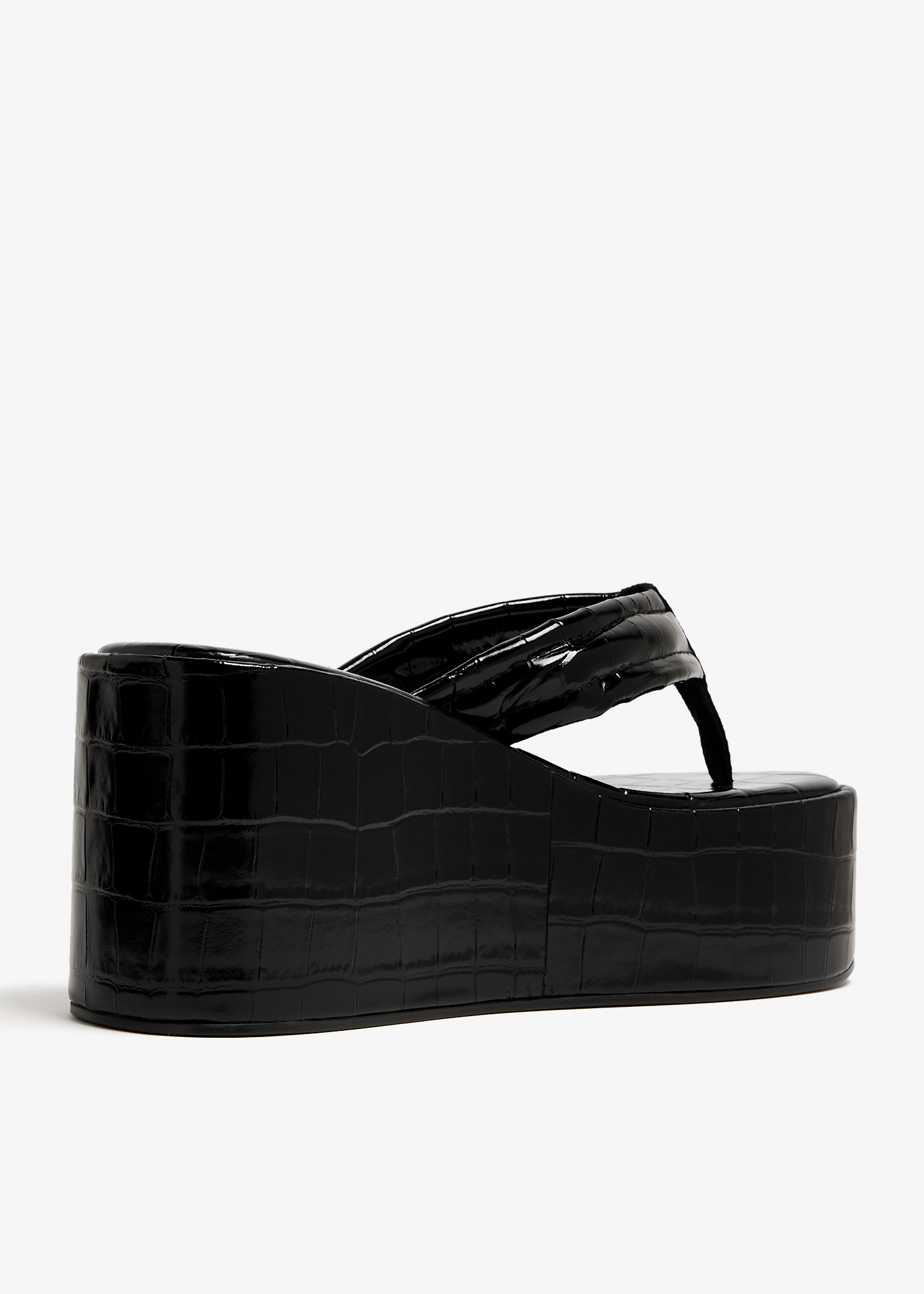サンダル・ミュール Patch Wedge Sandals - Coperni - Synthetic - Black Coperni logo-patch Wedge Sandals | Black | FARFETCH CA