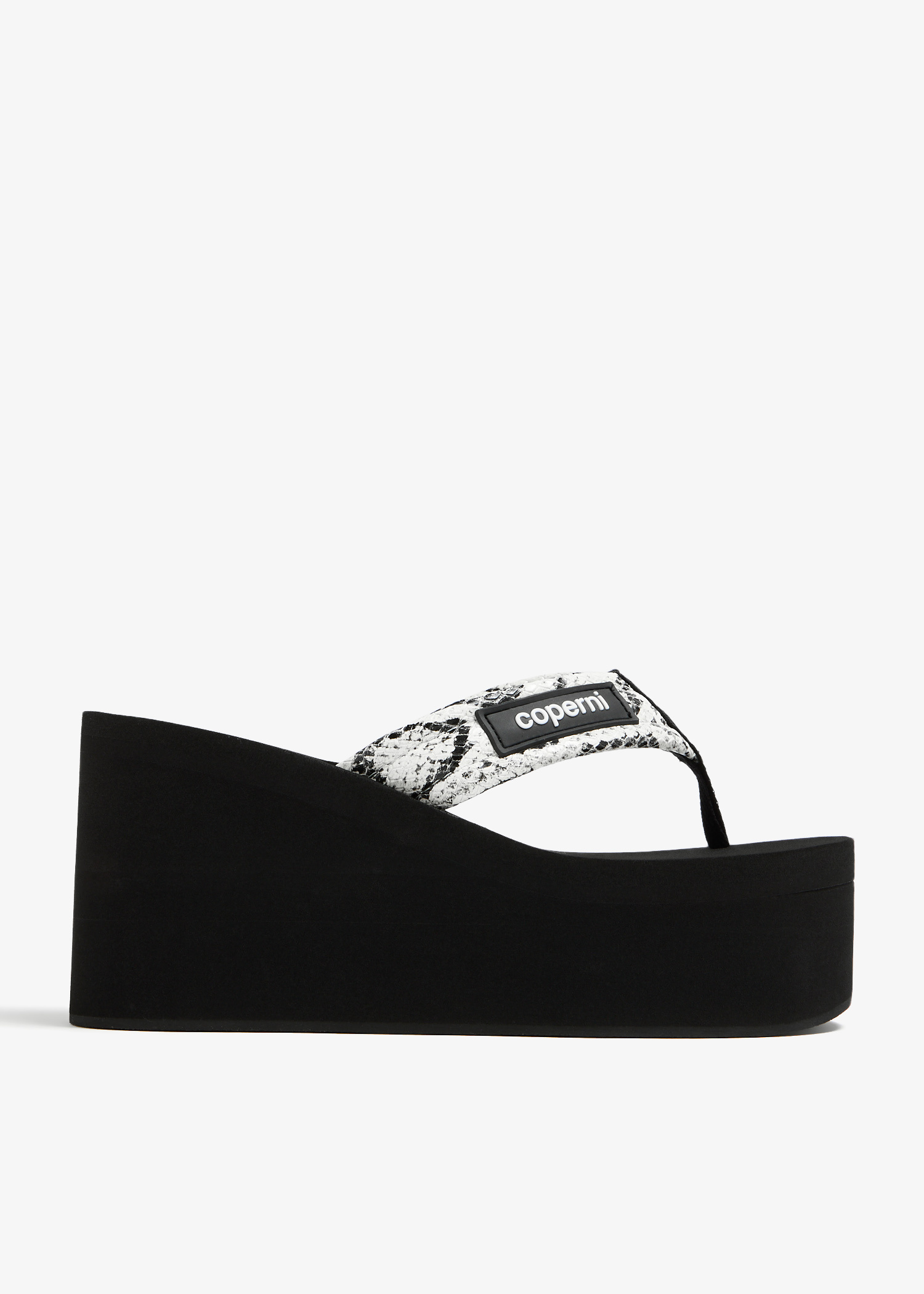 Coperni Branded wedge sandals for Women - Animal Printed in