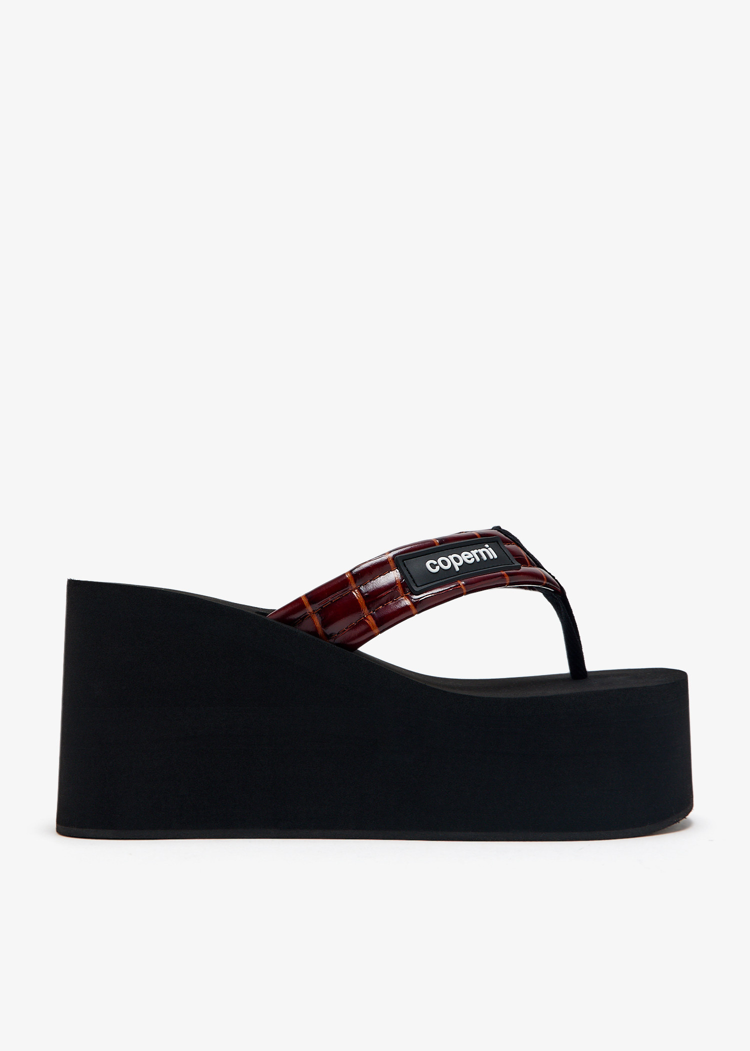 Coperni Branded wedge sandals for Women - Brown in UAE