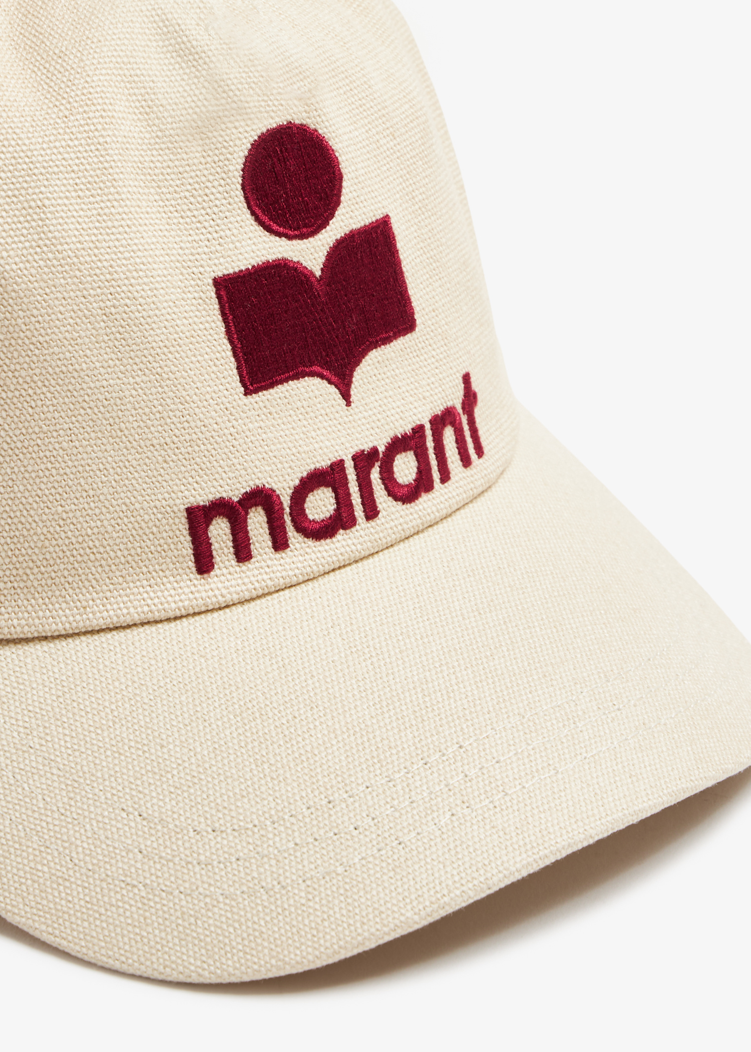 ISABEL MARANT｜ (TYRON (CQ001XFB A3C05A BEKH)) Tyron Cap Woman black and ecru | ISABEL MARANT Official