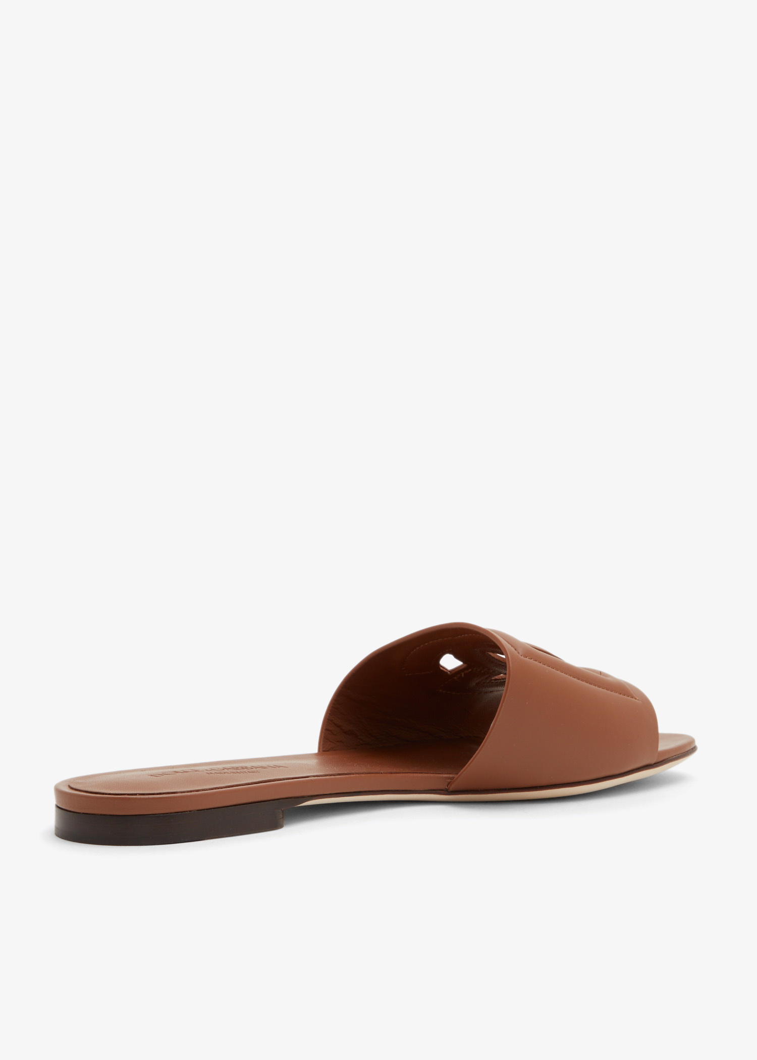 サンダル・ミュール DOLCE&GABBANA LEATHER DG LOGO SANDALS Dolce & Gabbana DG Logo Leather Sandals | Black | FARFETCH