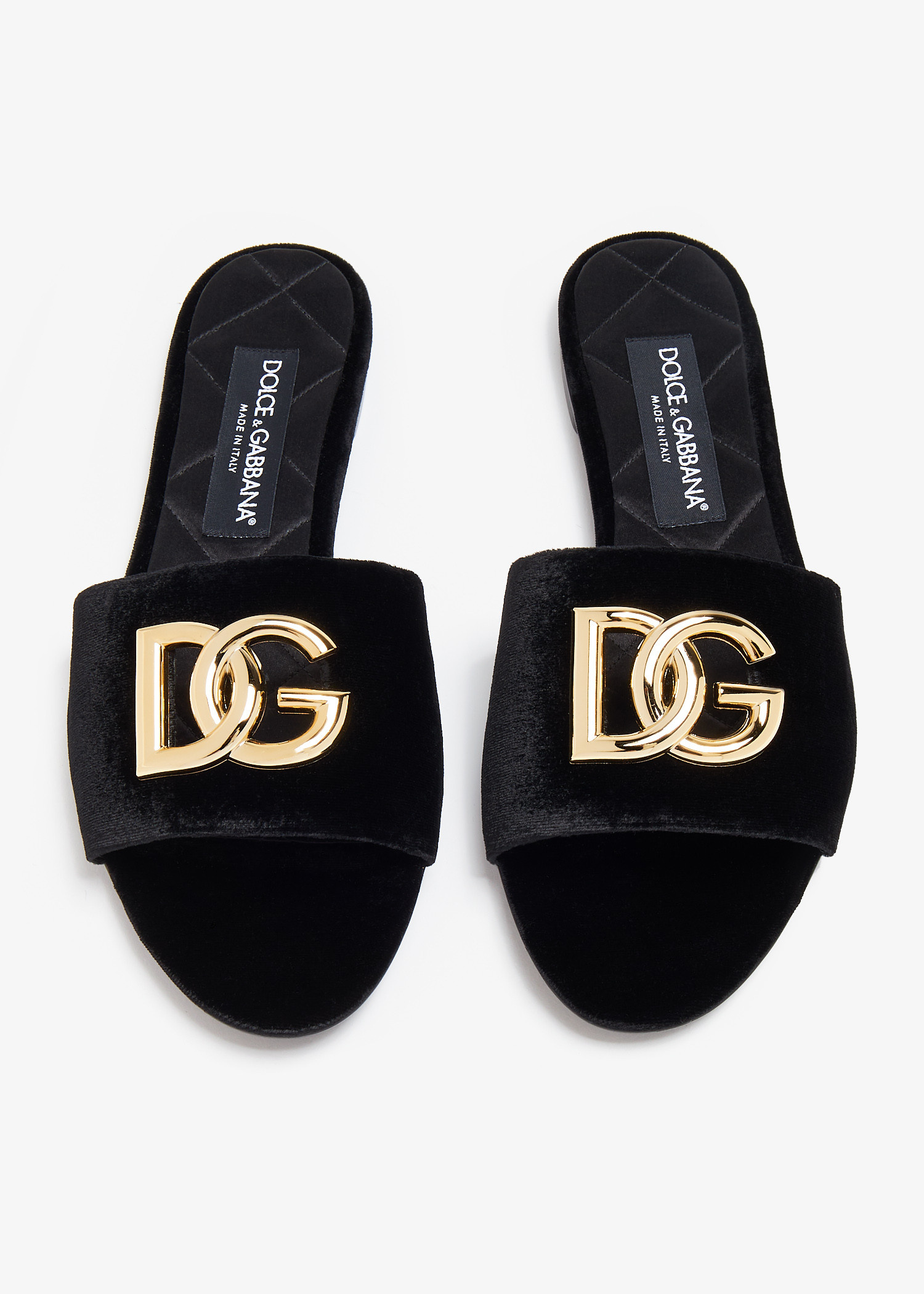 サンダル・ミュール DOLCE  GABBANA Women Sandals CQ0619 AW57680999 Black Dolce&Gabbana DG slide sandals for Women - Black in UAE