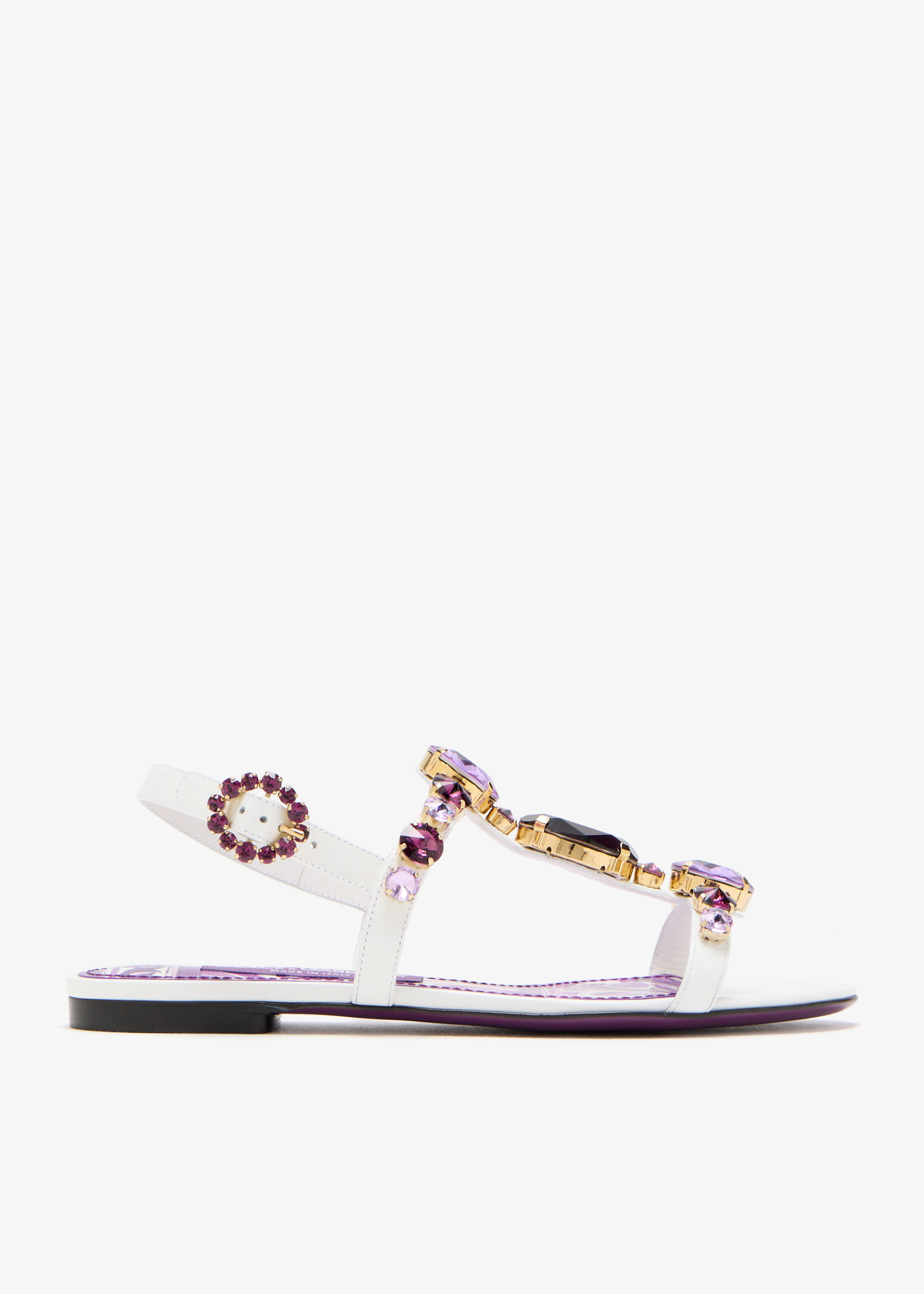 Dolce&Gabbana Crystal-embellished sandals for Women - White