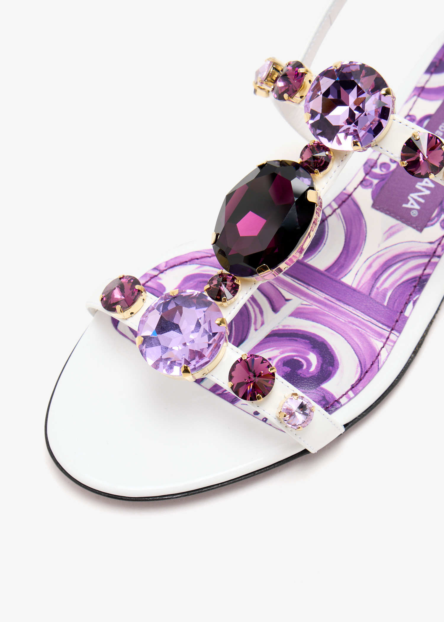 Dolce&Gabbana Crystal-embellished sandals for Women - White
