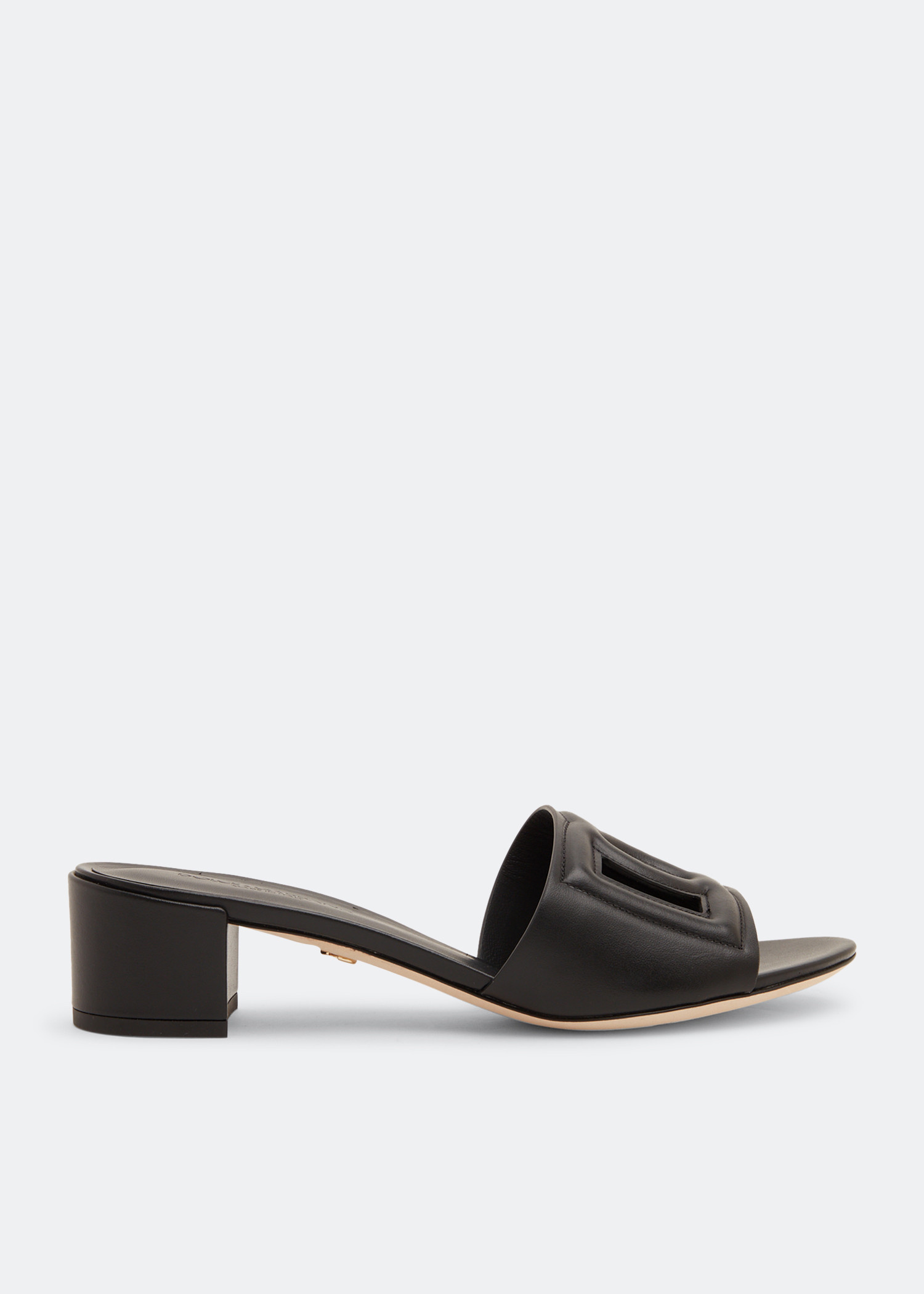 Dolce&Gabbana DG logo mules for Women - Black in UAE | Level