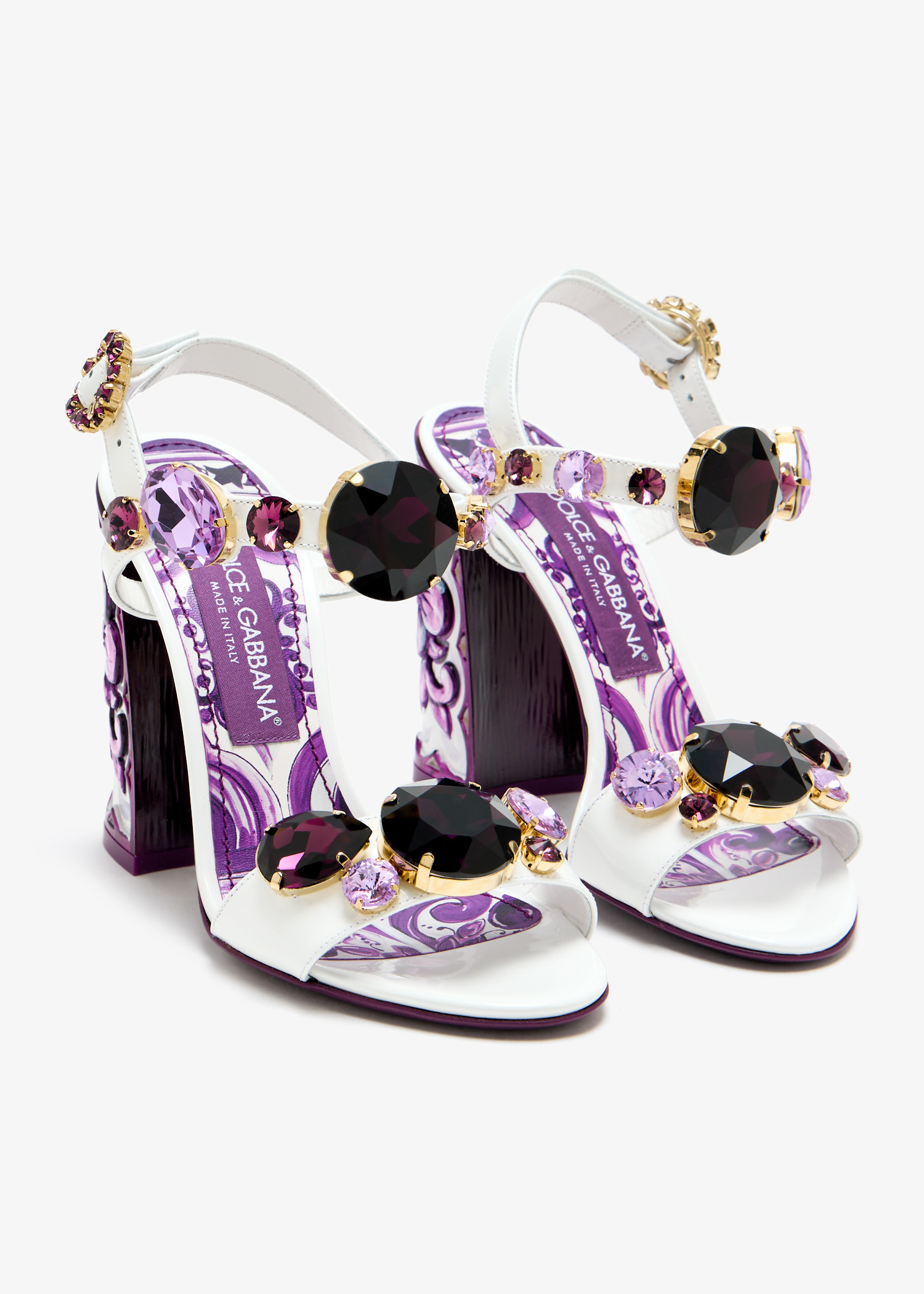 Dolce&Gabbana Crystal-embellished sandals for Women - White