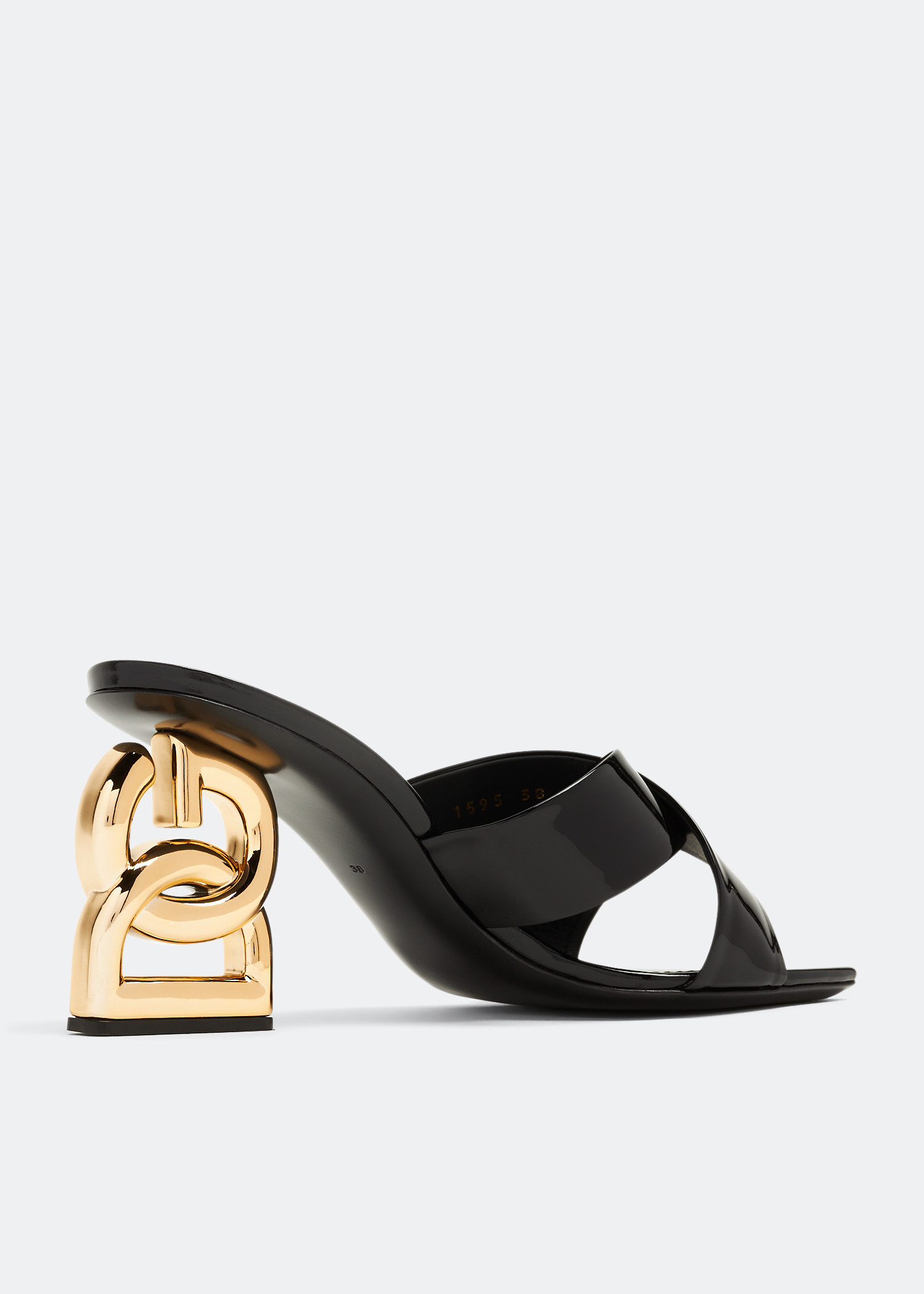 【関税＆送料込み】Dolce & Gabbana Calfskin Mule With Dg Lo dolce-gabbana-white-leather-
