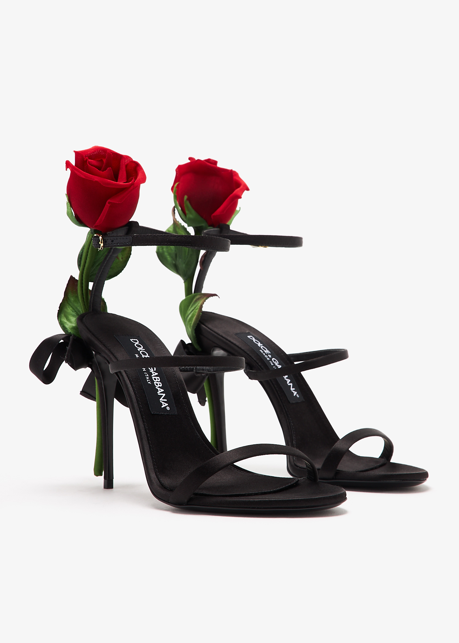 VIP【送料関税込】DOLCE&GABBANA ROSE EMBELLISHED FLAT SANDALS Dolce & Gabbana Flat sandals for Women | Online Sale up to
