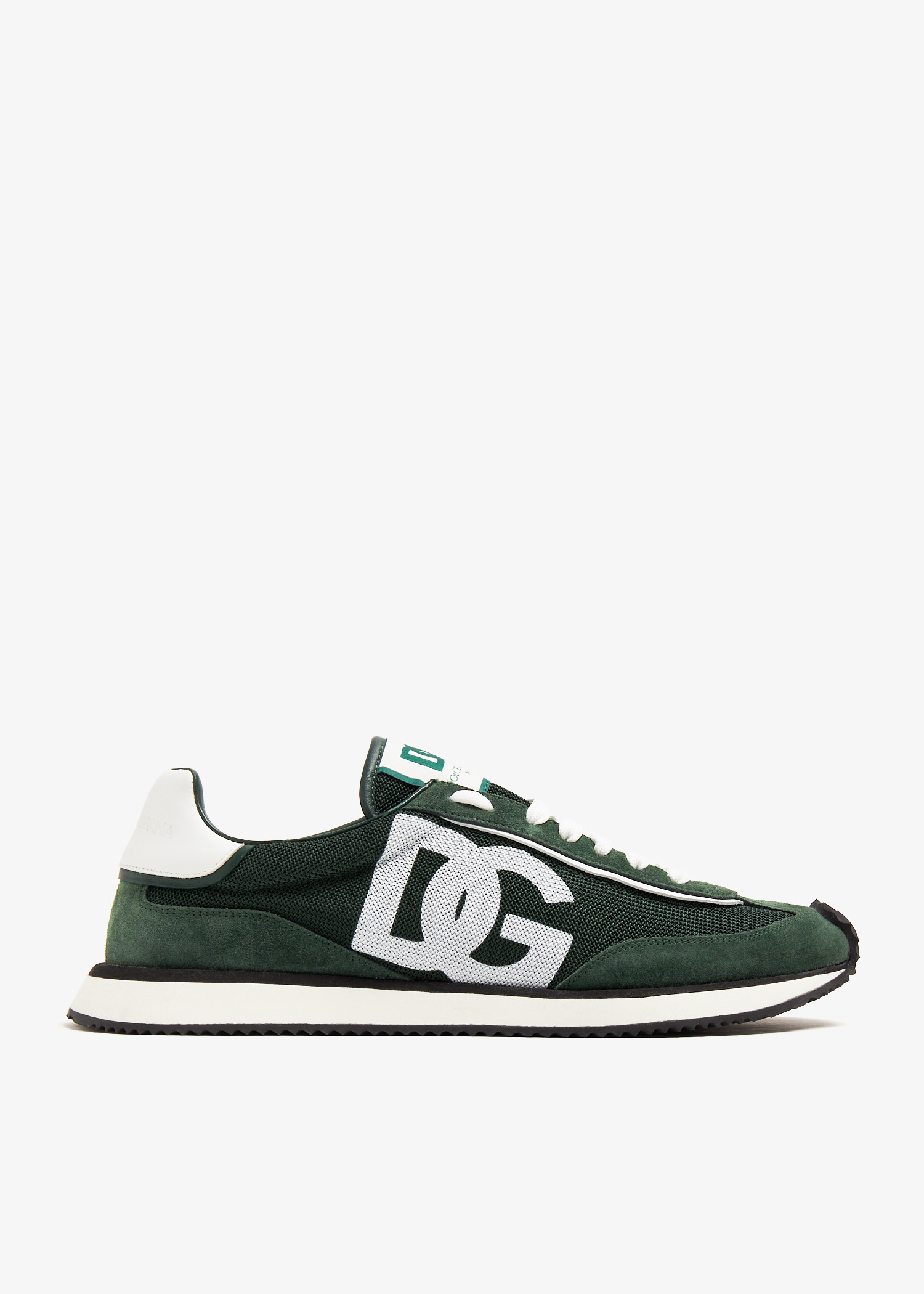 【DOLCE＆GABBANA】MIX MATERIAL DG クッションスニーカー Mixed-material DG CUSHION sneakers in Multicolor for Men