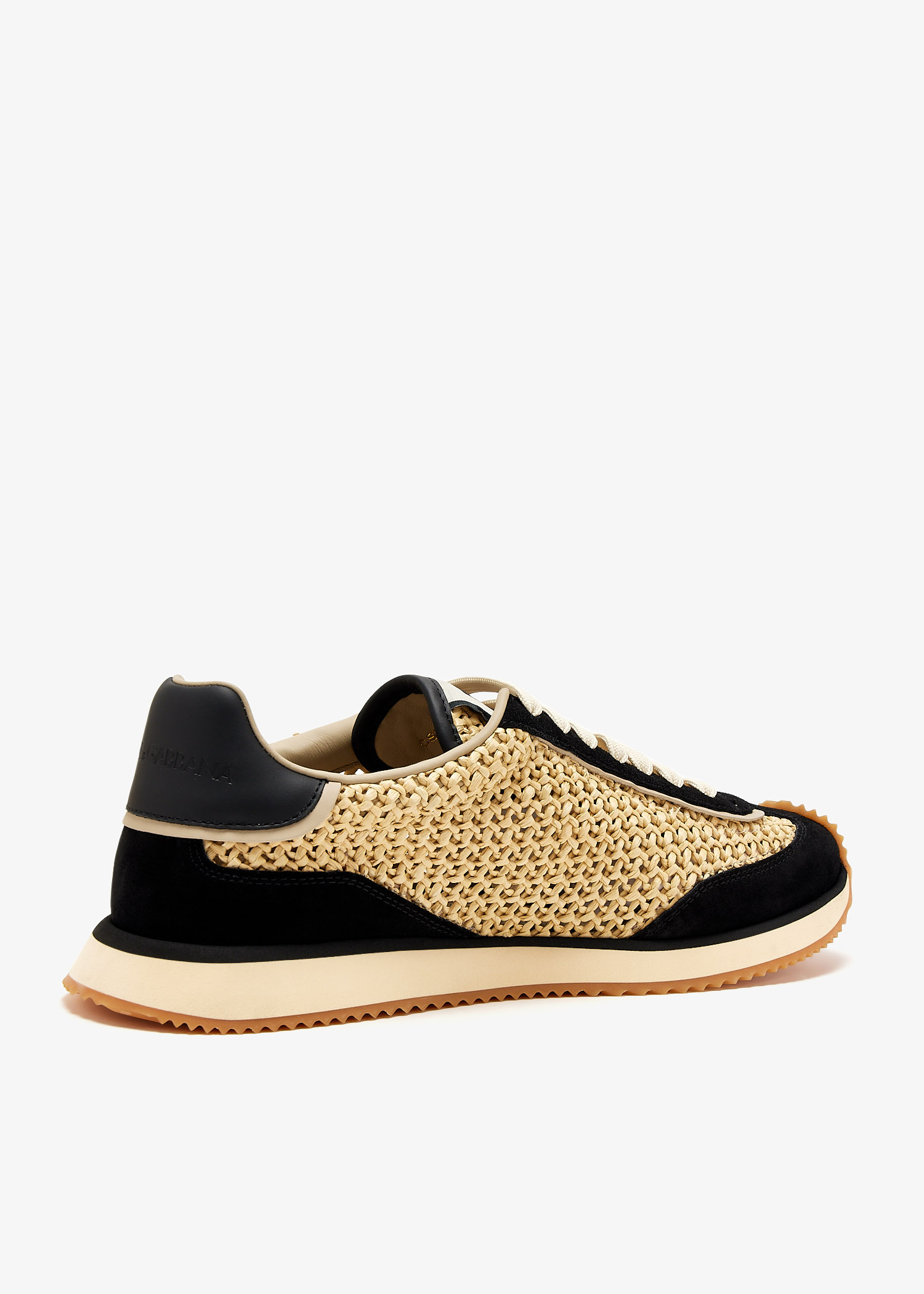 【関税＆送料込み】Dolce & Gabbana Sneakers With Woven Desi Mixed-material DG Cushion sneakers in Print for Women