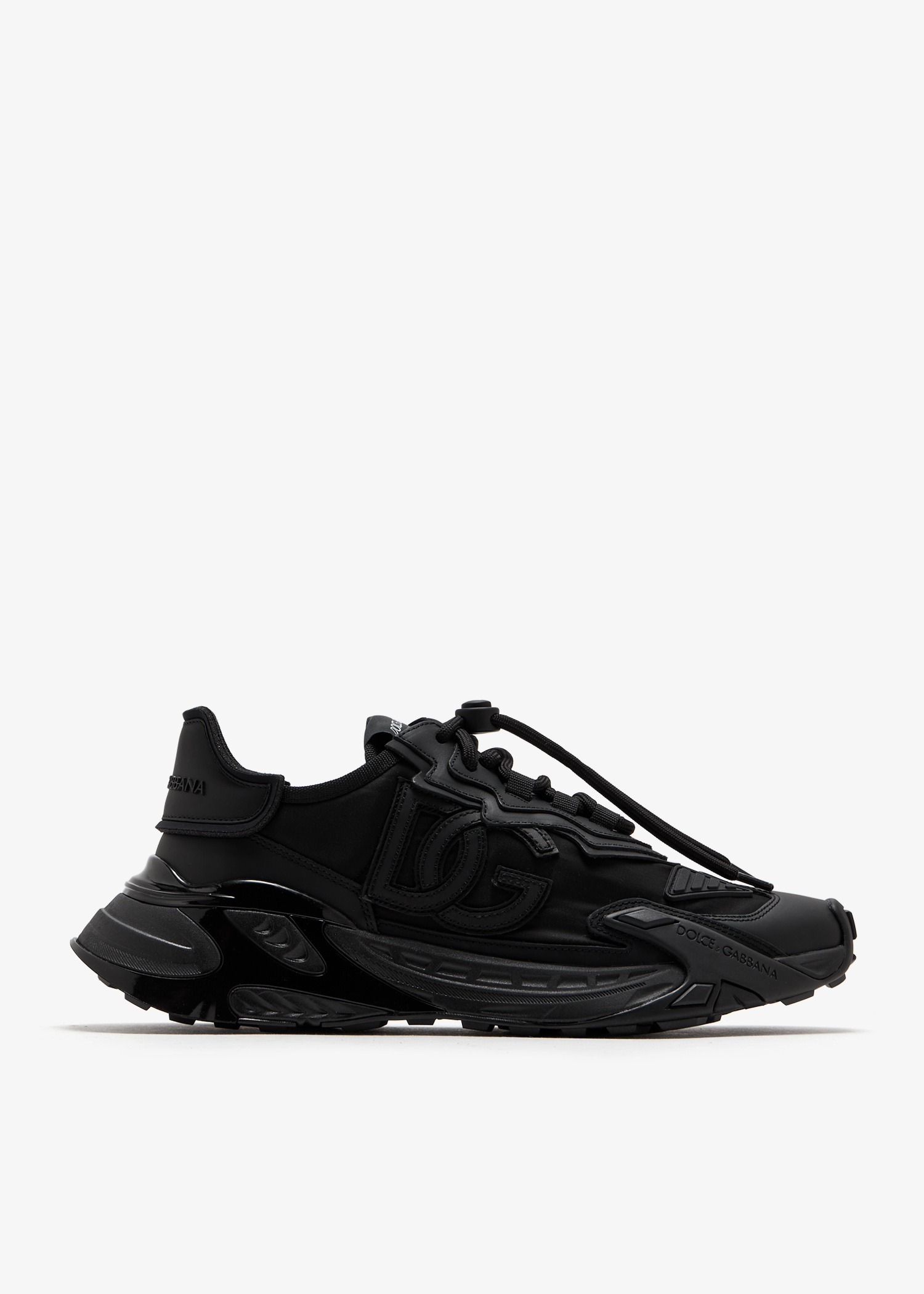 【関税＆送料込み】Dolce & Gabbana Day Faster Sneakers In F Day faster sneakers in fabric in Black for Men