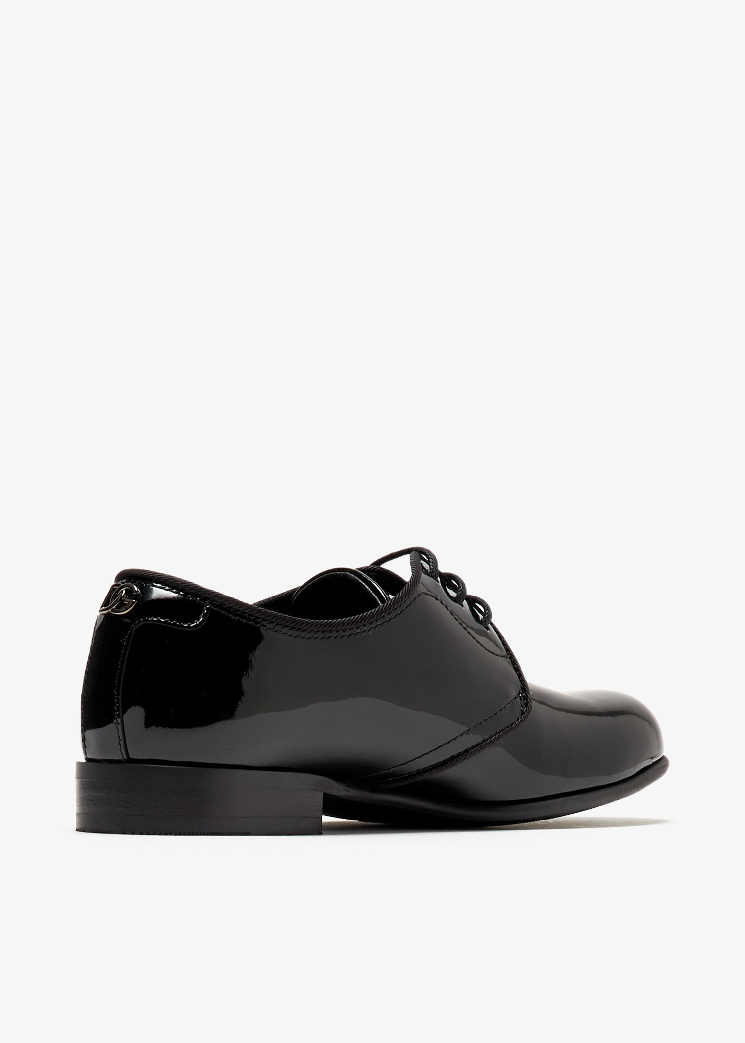 Dolce&Gabbana Polished calfskin Derby shoes for Boy - Black