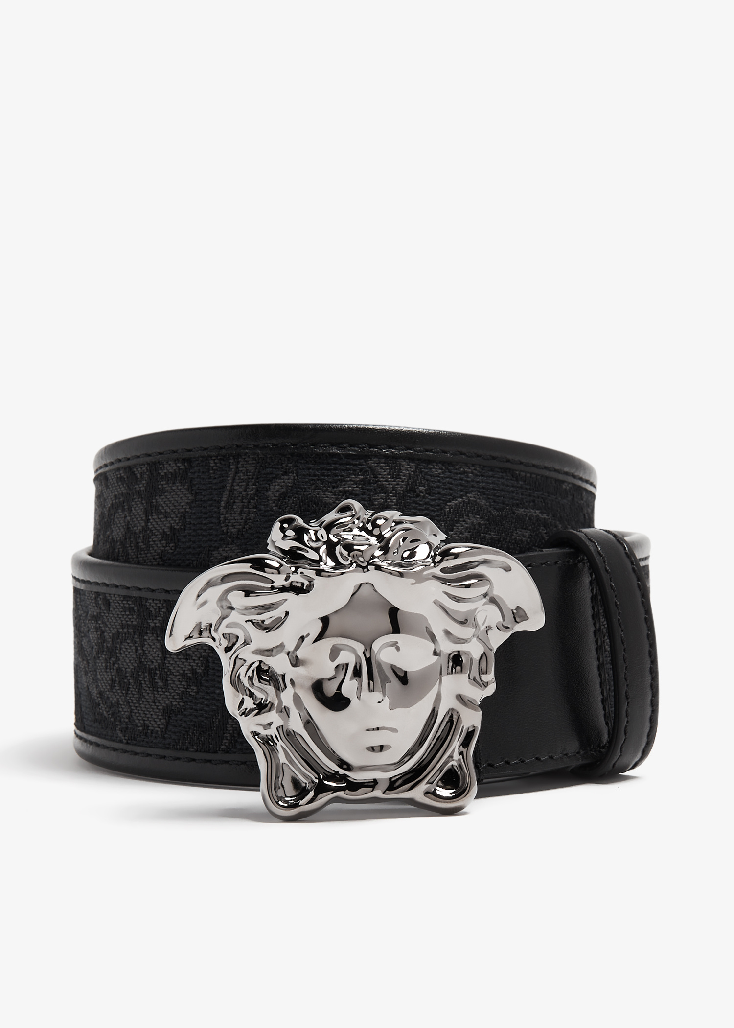 Versace Barocco La Medusa belt for Men - Black in UAE | Level Shoes