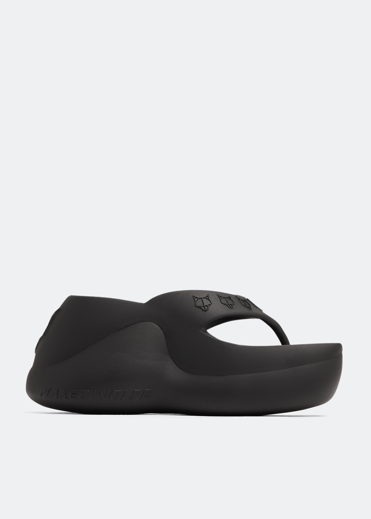 ☆NAKED WOLFE☆ IVY WEDGE サンダル レディース 靴 Black Naked Wolfe Diva wedge sandals for Women - Black in UAE