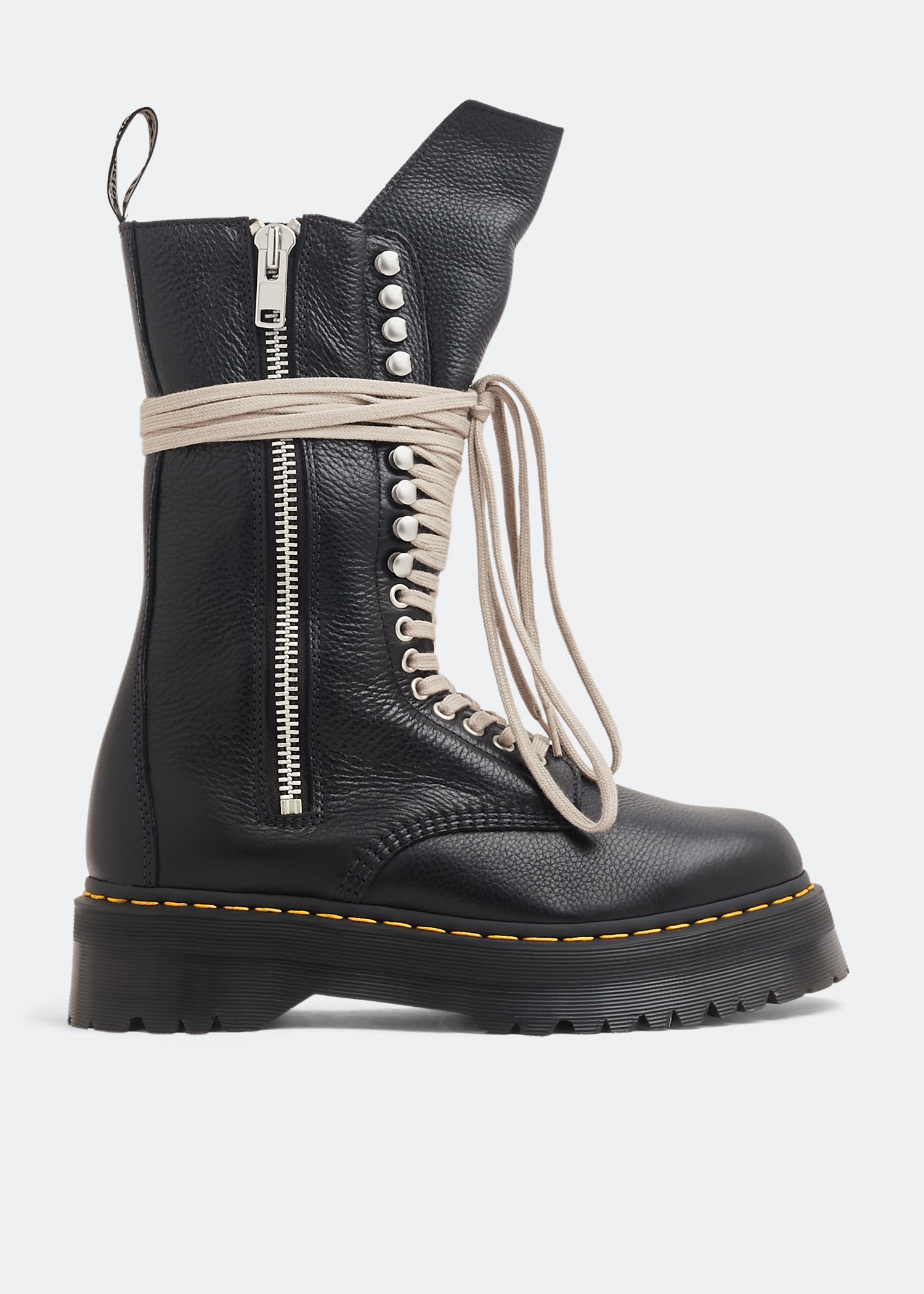 Rick Owens x Dr. Martens Quad Sole calf length boots for Men