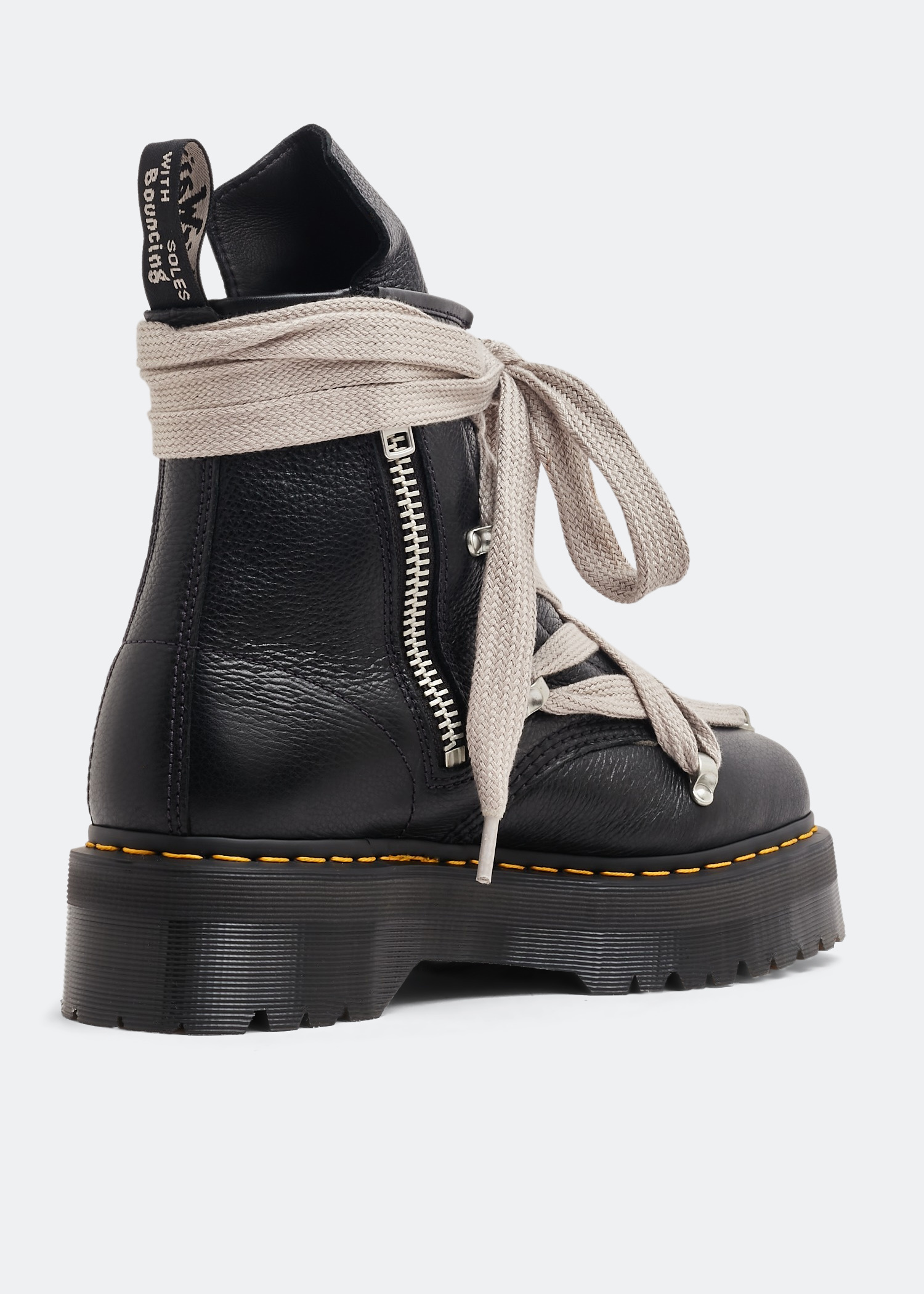 Rick Owens x Dr. Martens Quad Sole Pentagram jumbo lace boots for