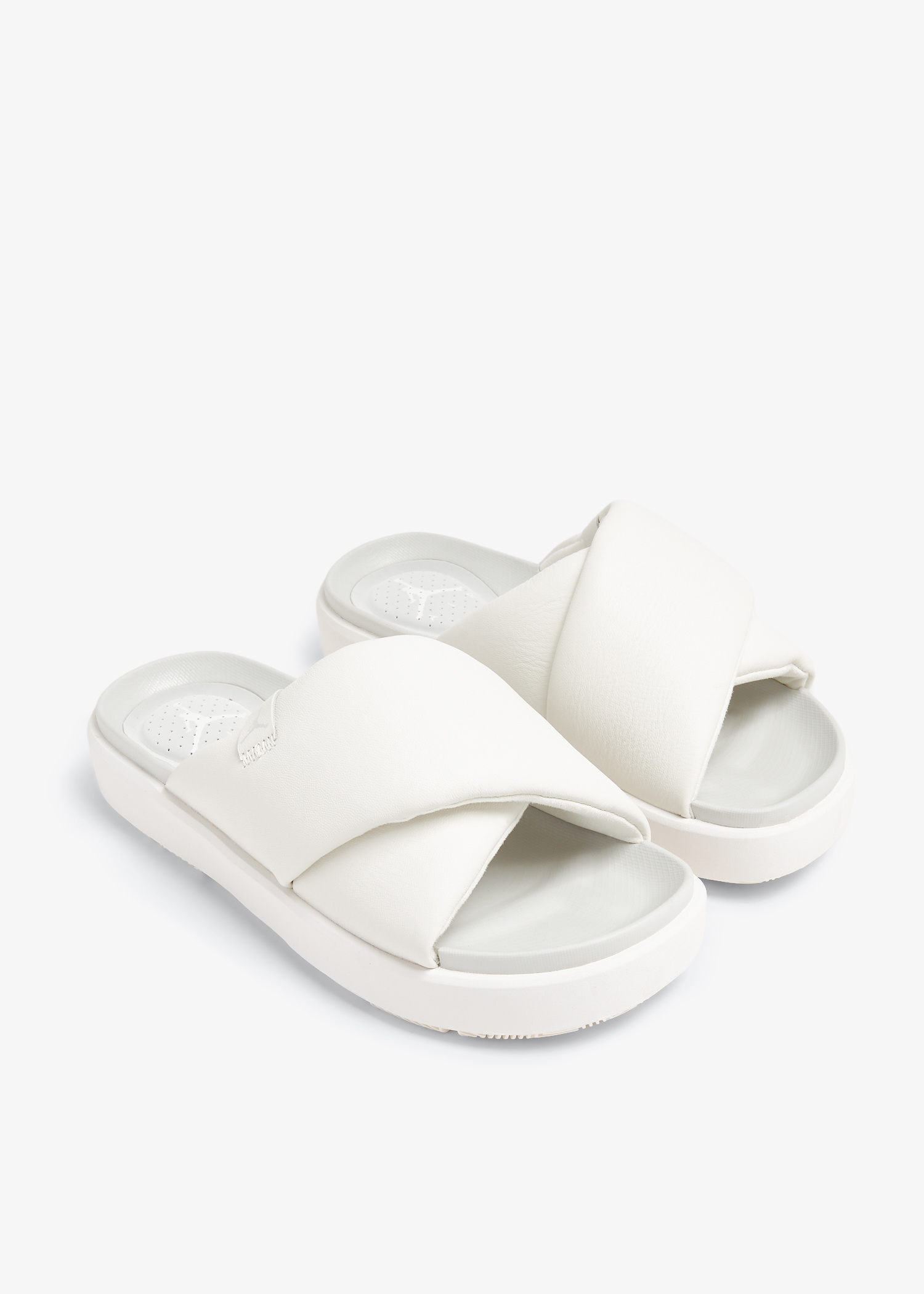 Nike Jordan Sophia slides for Women - White in UAE | Level Shoes