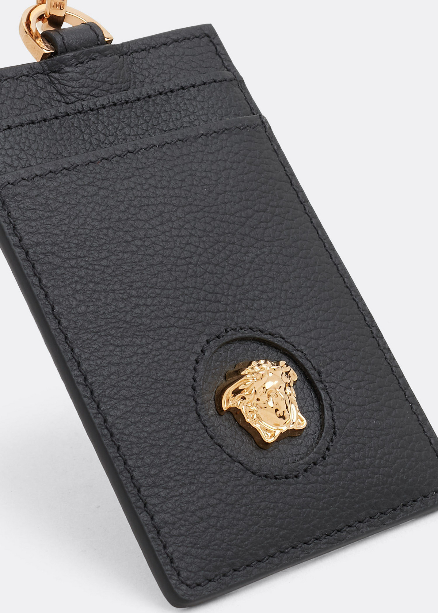 Versace La Medusa lanyard card holder for Women - Black in USA