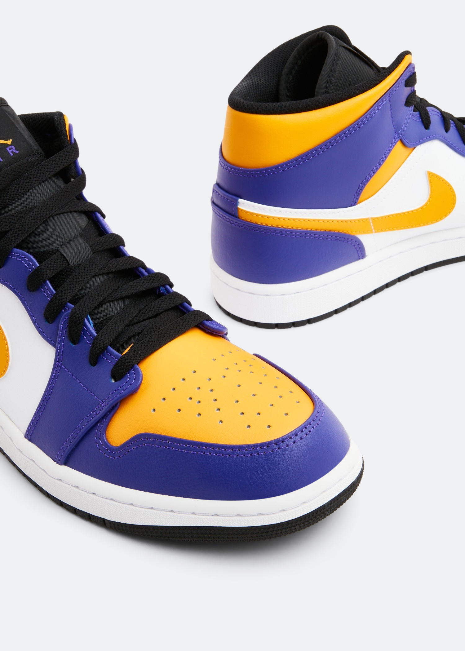 Nike Air Jordan 1 Mid 'Lakers' sneakers for Men - Purple in KSA