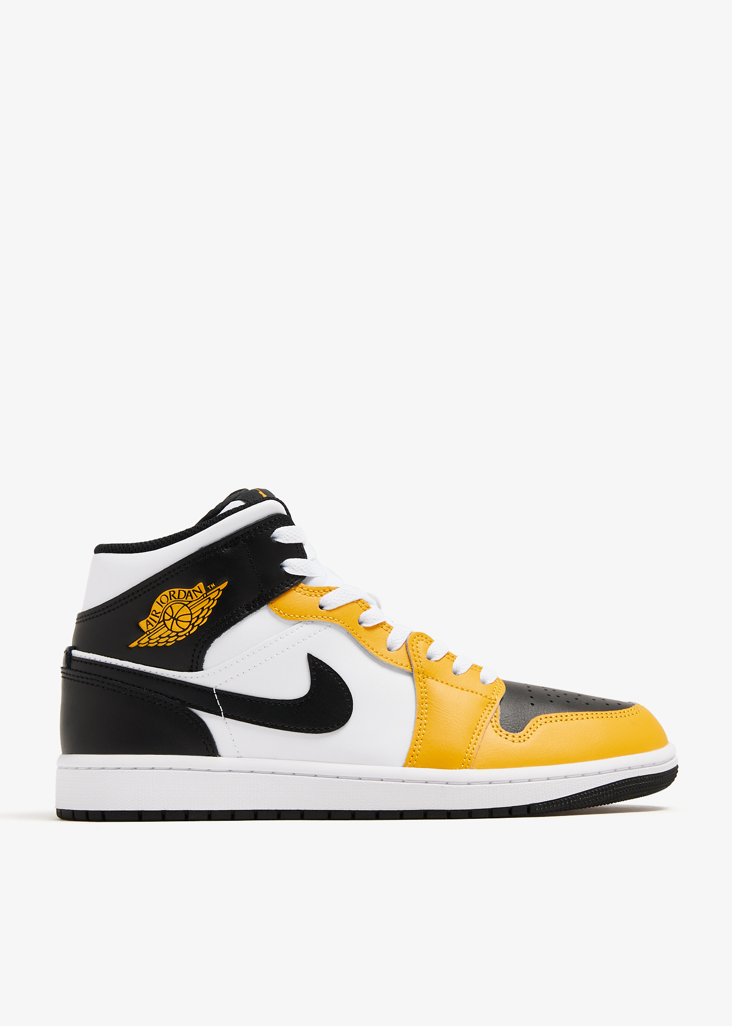 シューズ(男性用) NIke Air Jordan 1 Mid Yellow Ochre Nike Air Jordan 1 Mid Yellow Ochre White Black DQ8426-701