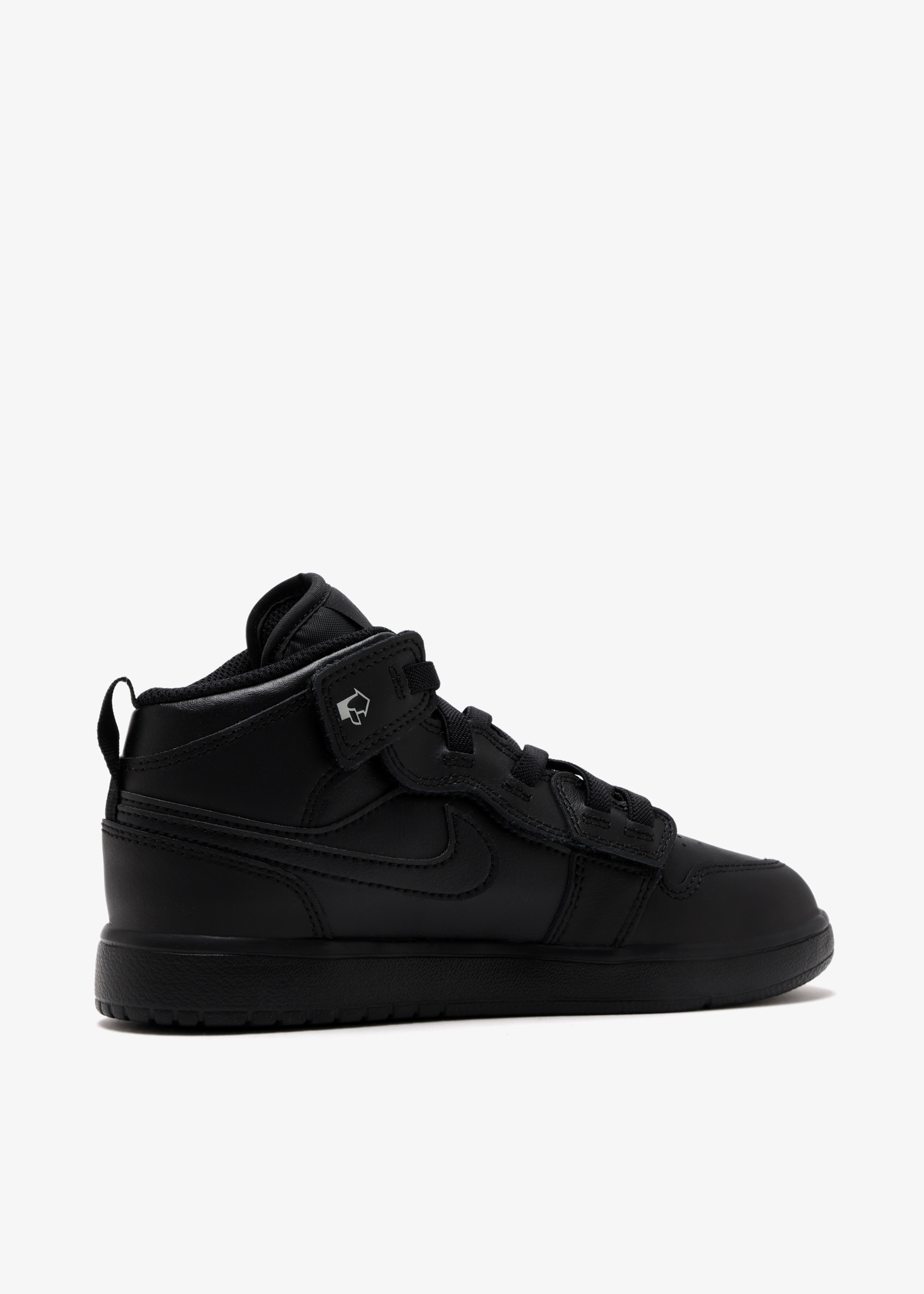 美品　NIKE 26.5㎝　 AIRJORDAN 1MID BLACK NIKE AIR JORDAN 1 MID MID-TOP SNEAKERS BLACK US 7.5 25.5cm