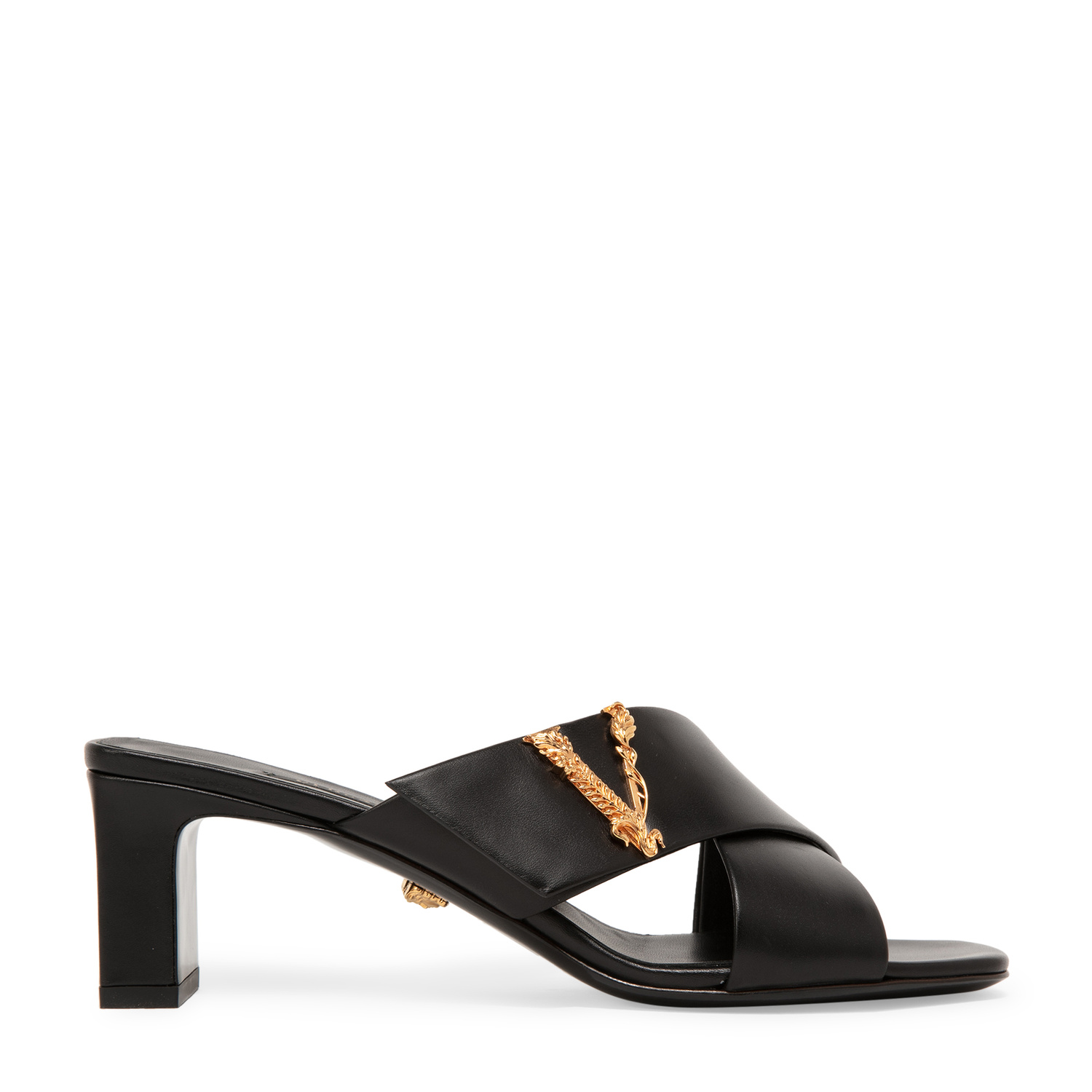 Versace Virtus sandals for Women - Black in UAE | Level Shoes