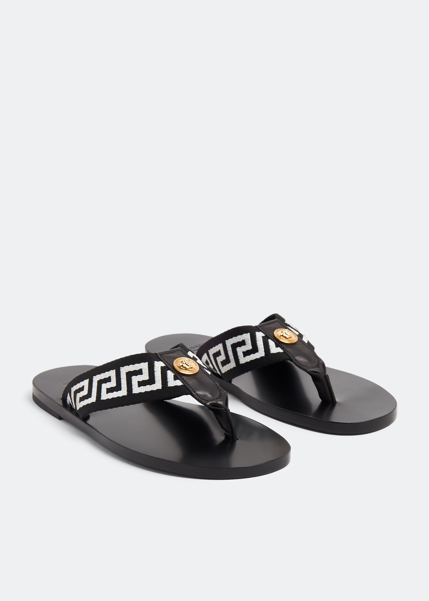 サンダル VERSACE Men Sandals Black 10087341A06250 5B000 Versace Sandals & Slides for Men