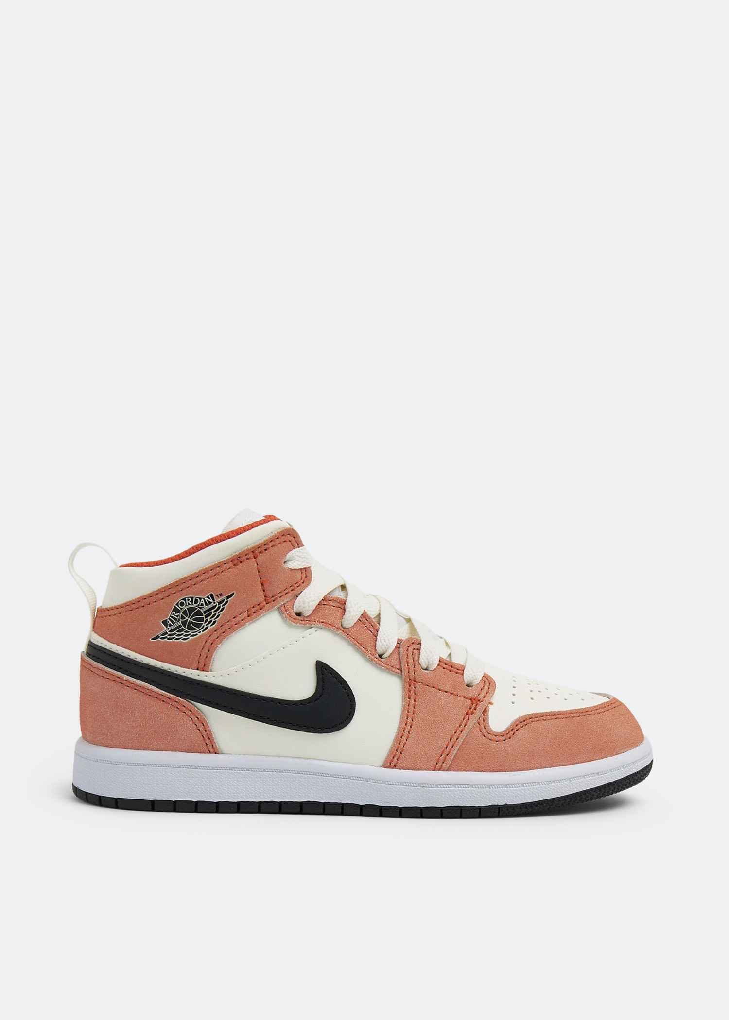 シューズ(女性用) Nike GS Air Jordan 1 Mid \"Orange Suede\" NIKE AIR JORDAN 1 MID SE GS 