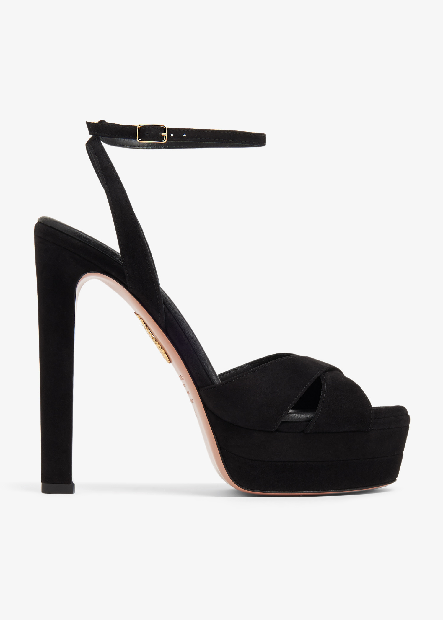 Aquazzura Divine Plateau 130 sandals for Women - Black in