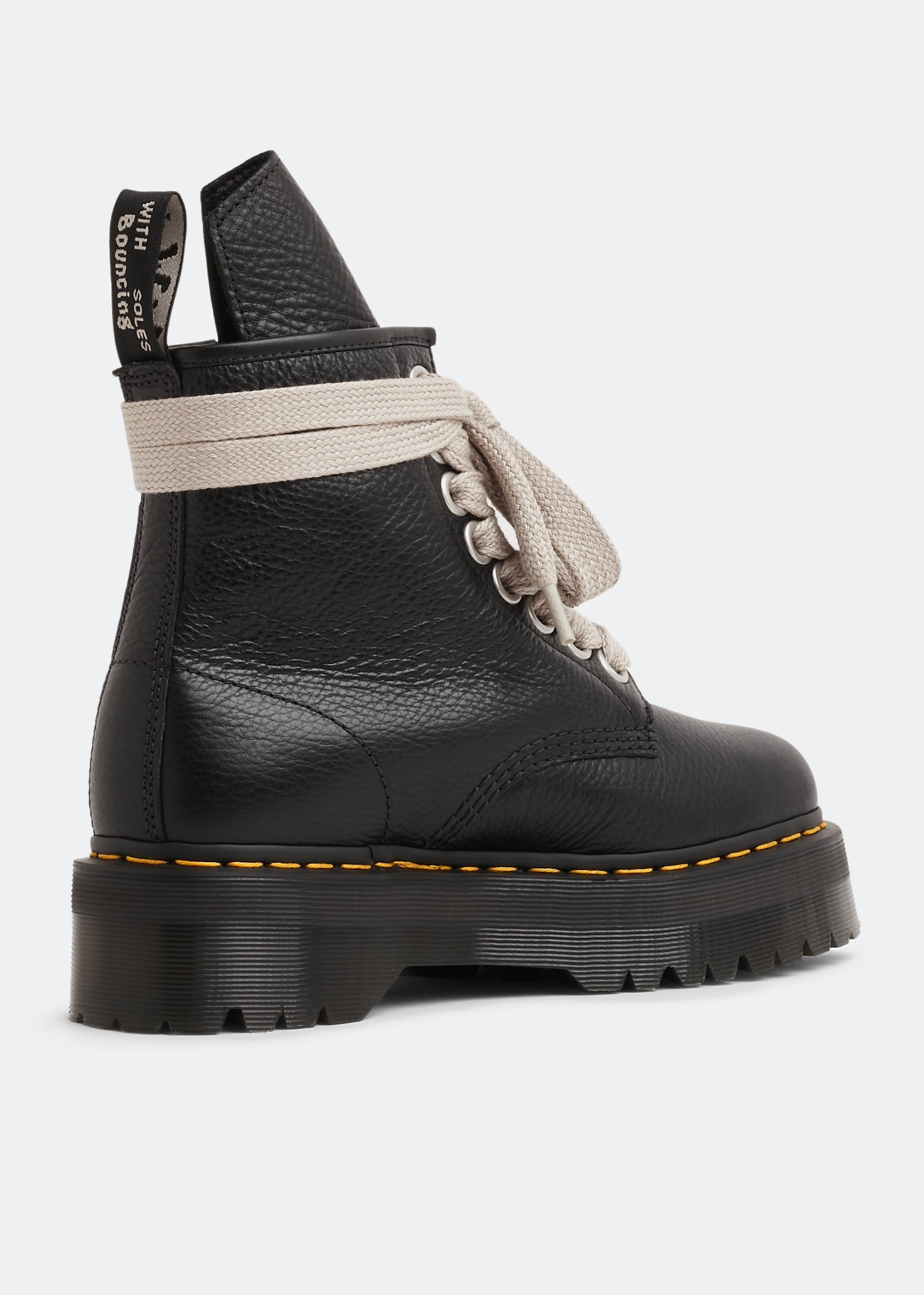 Rick Owens x Dr. Martens 1460 Quad Sole jumbo lace boots for