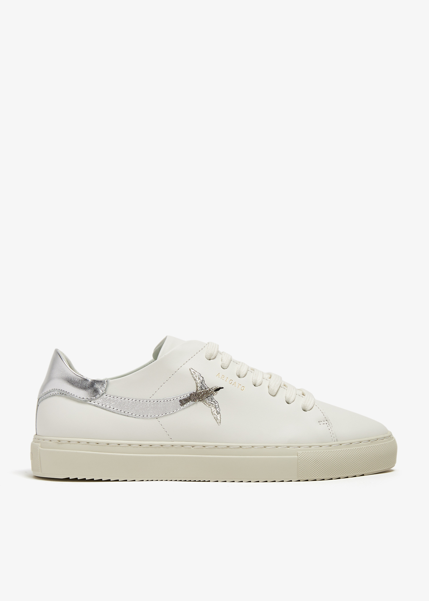 ★Axel Arigato★ ホワイト＆グリーン Clean 90 スニーカー AXEL ARIGATO - Clean 90 Triple Sneaker