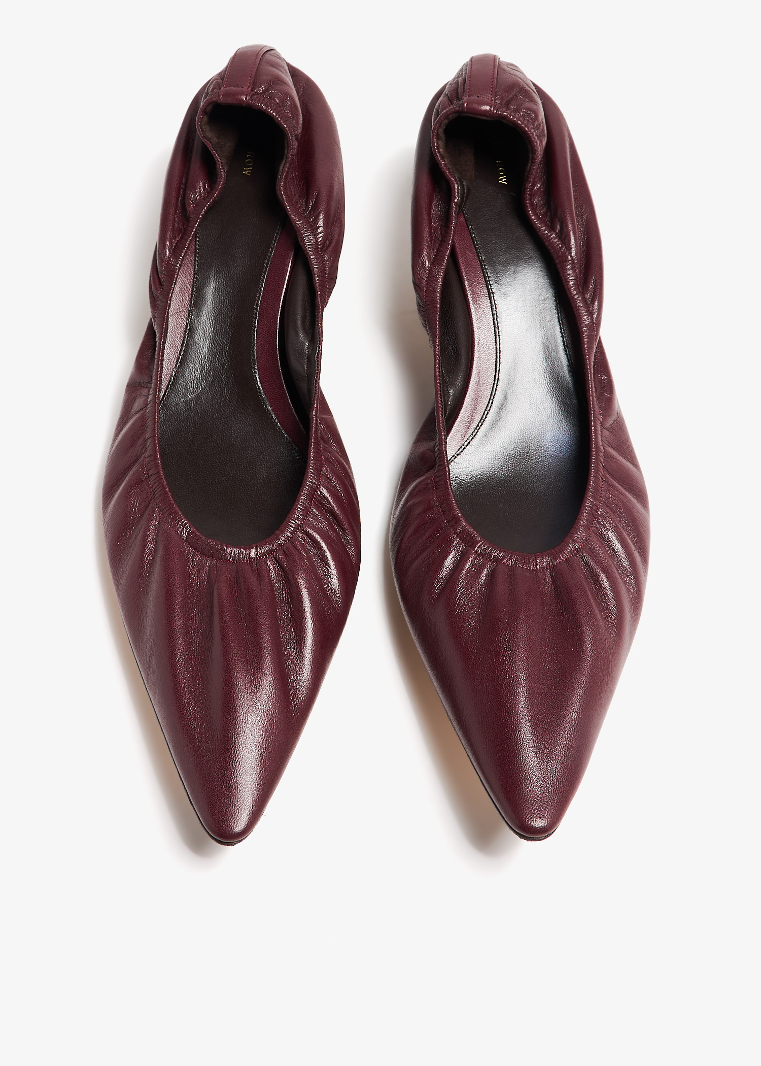 ◆THE ROW◆Liisa Kitten コットン ヒール パンプス Liisa Kitten Heel White in Cotton – The Row