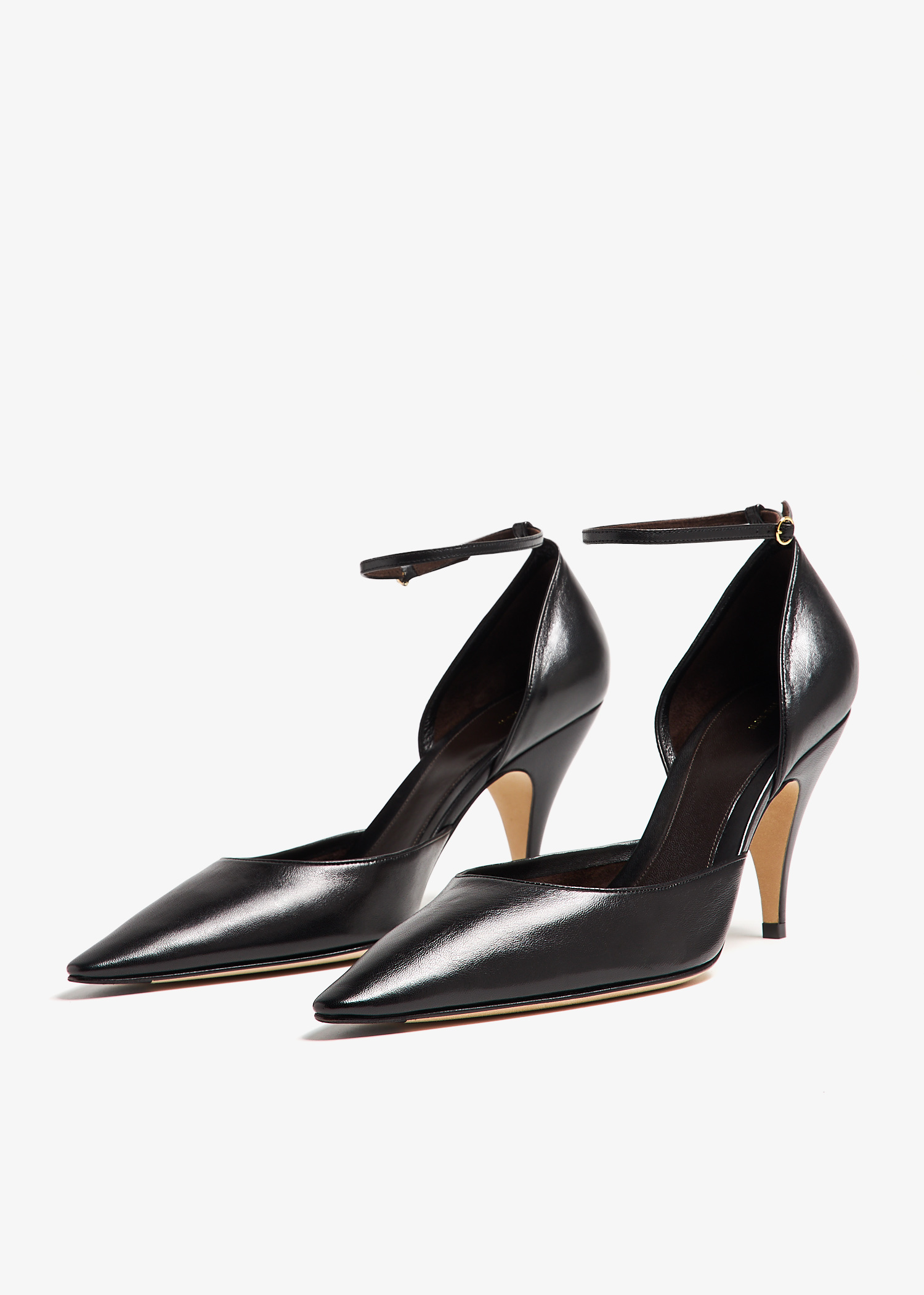 【関税込み】The Row ブラック Liisa D'Orsay ヒール The Row Liisa D'Orsay Pumps | Black | FARFETCH SG