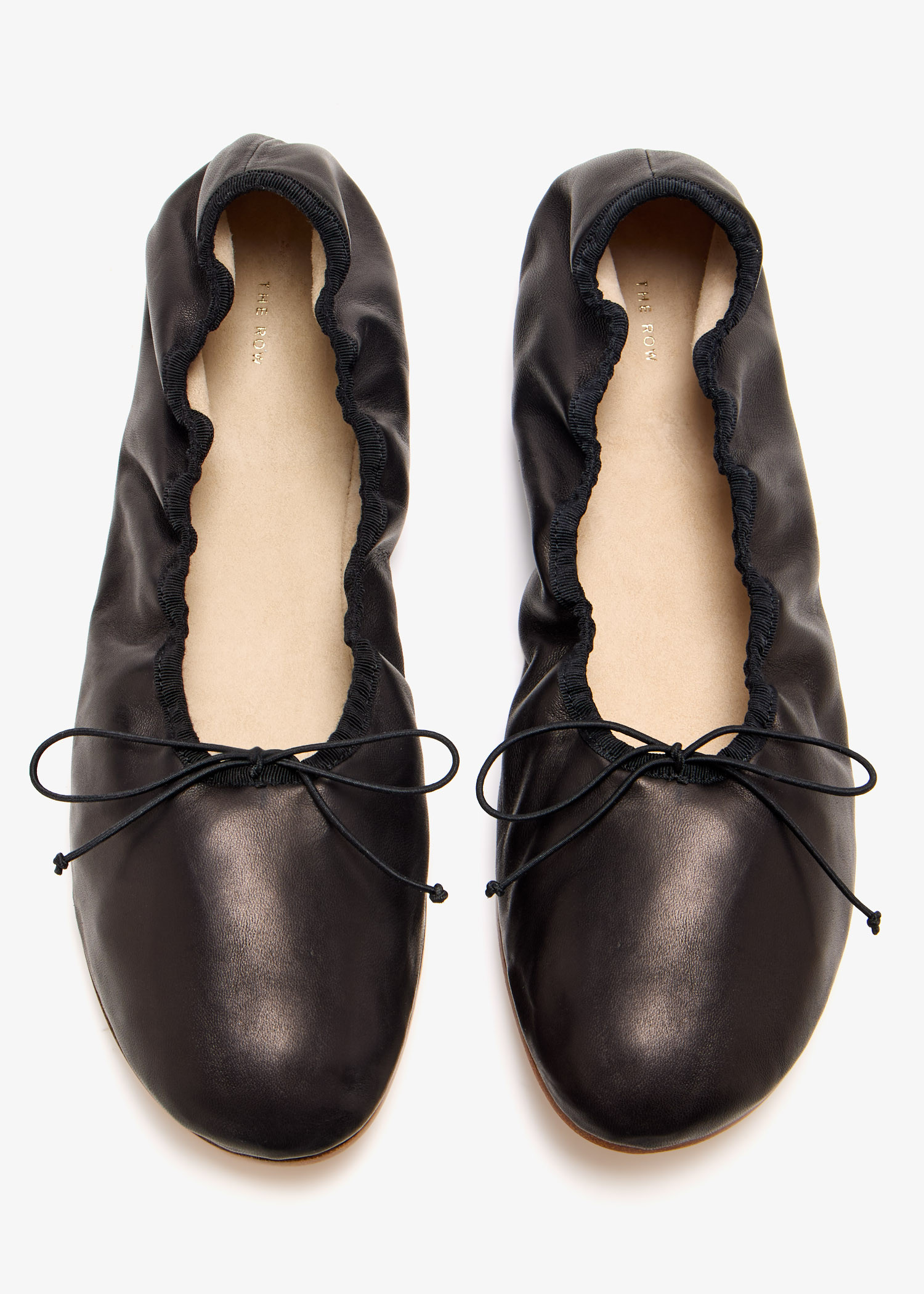 The Row Round ballet flats for Women Black in UAE Level Shoes