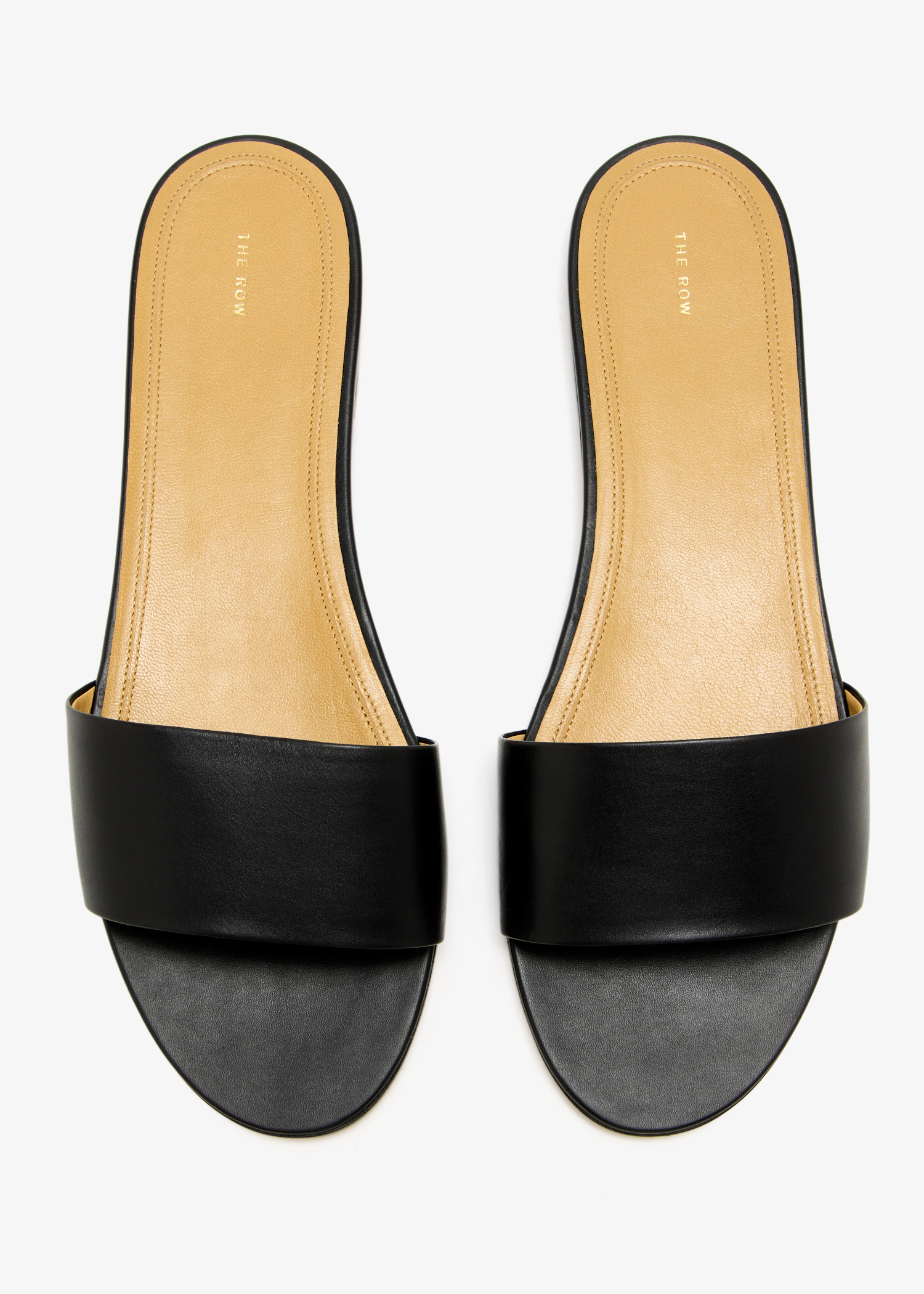 The Row Signum slide sandals for Women - Black in UAE | Level Shoes