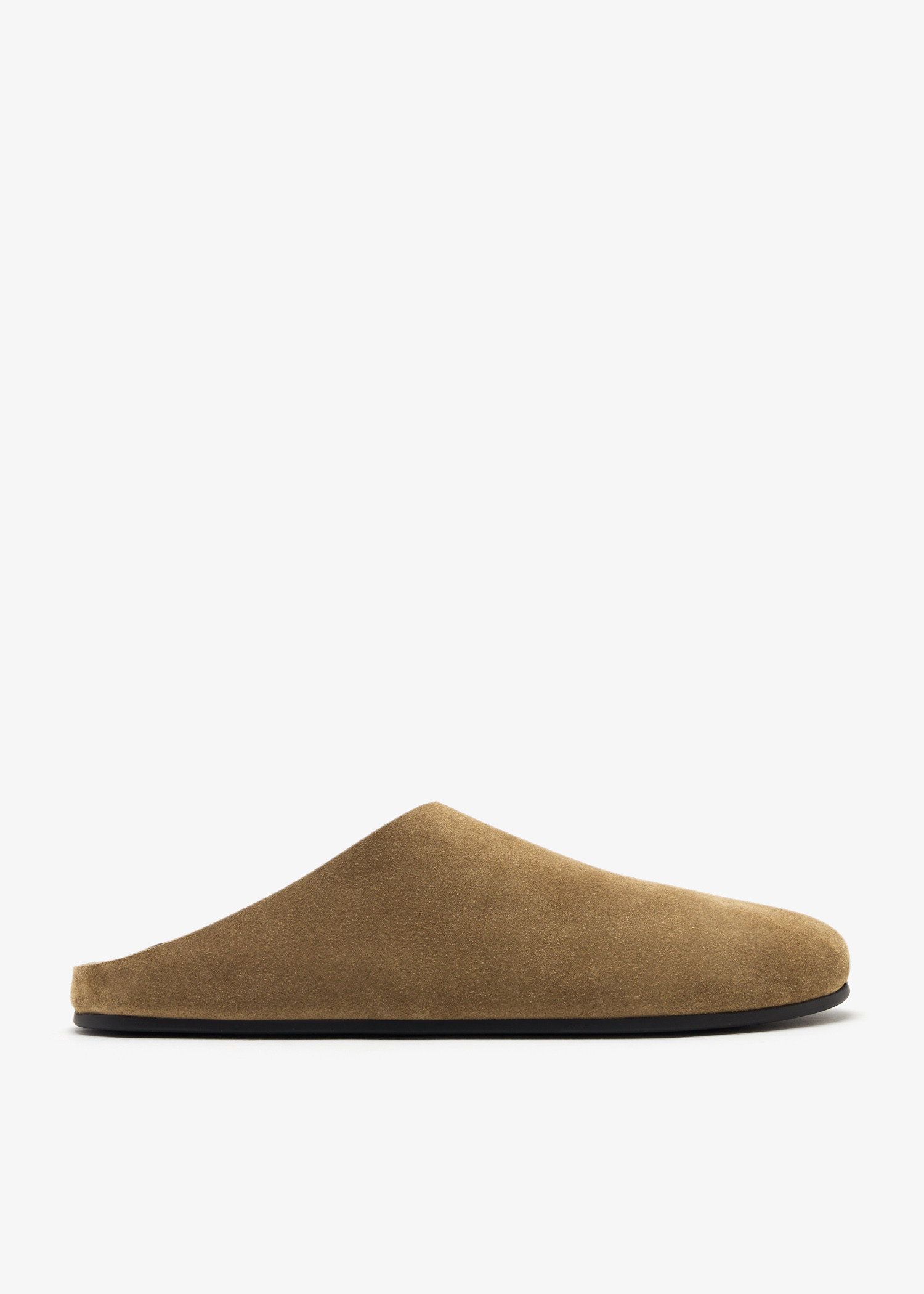 The Row Hudson slides for Women - Brown in Oman | Level Shoes